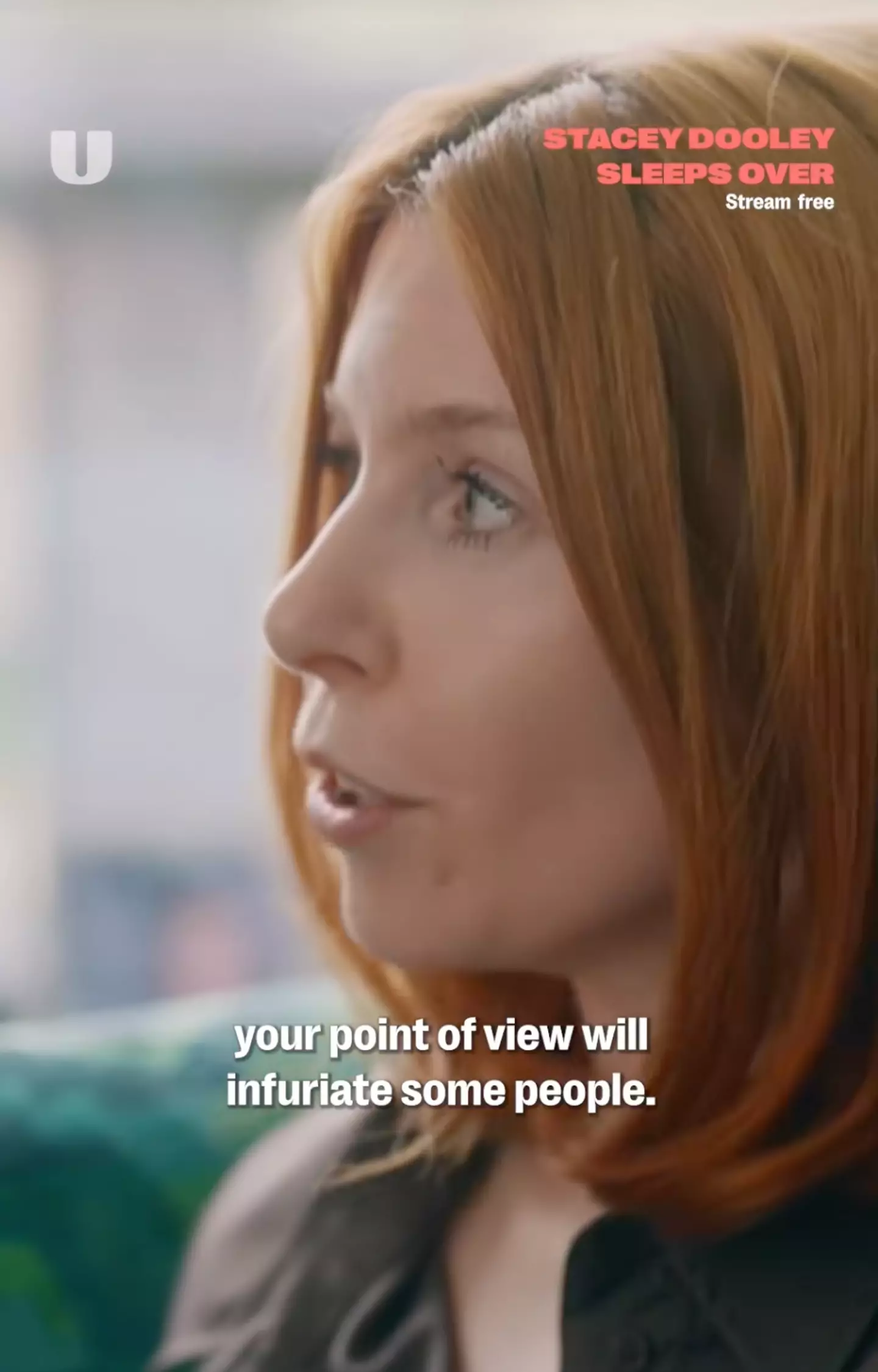 The comments came about on a recent episode of Stacey Dooley Sleeps Over (U&W/TikTok/@streamonu)