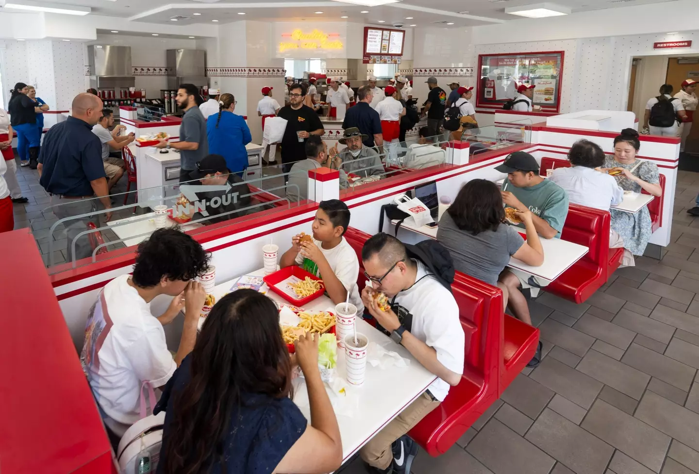 One restaurant confirmed that they'd removed the order number (Paul Bersebach/MediaNews Group/Orange County Register via Getty Images)