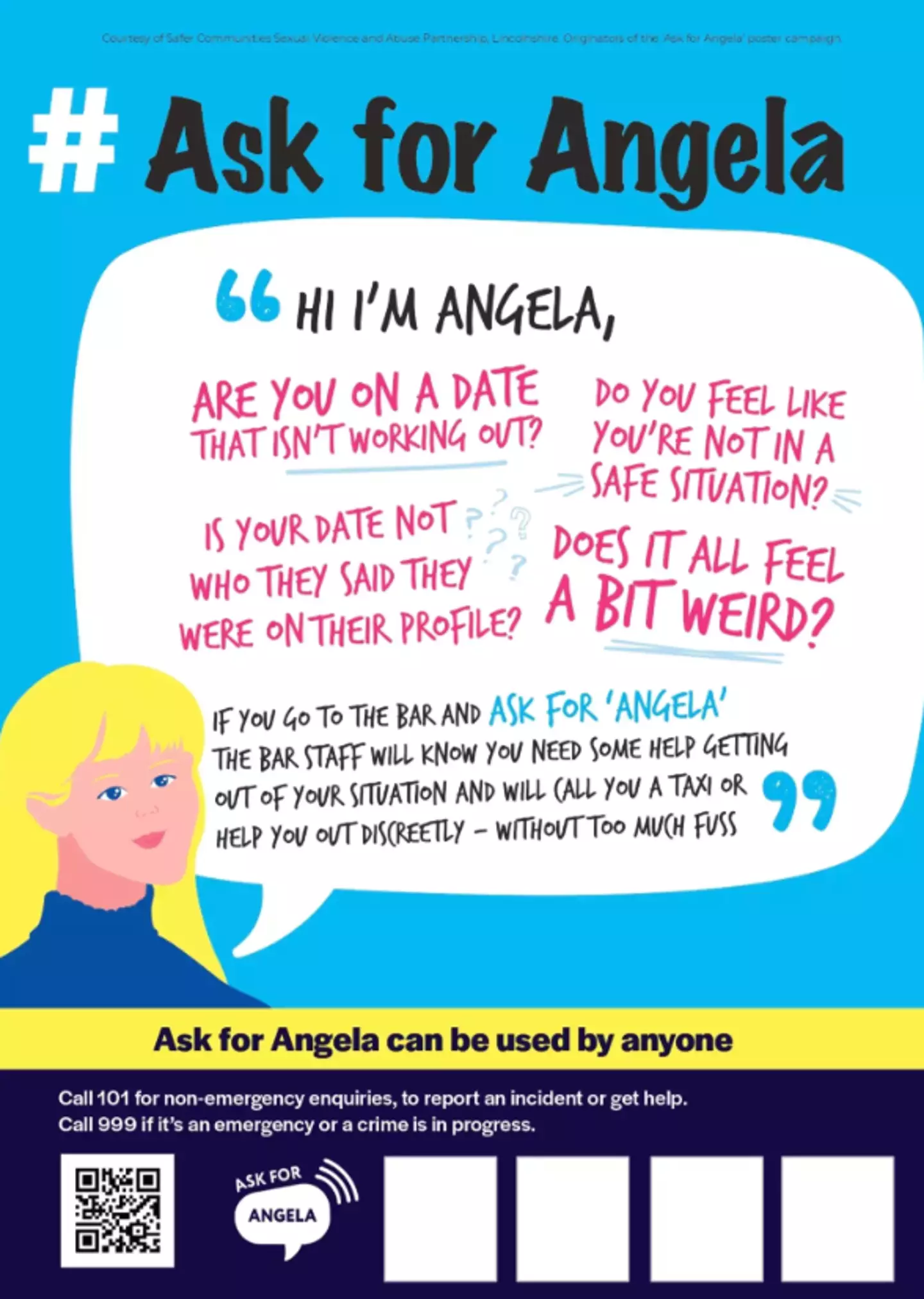 Ask for Angela has a bunch of free resources on their website (Ask for Angela)