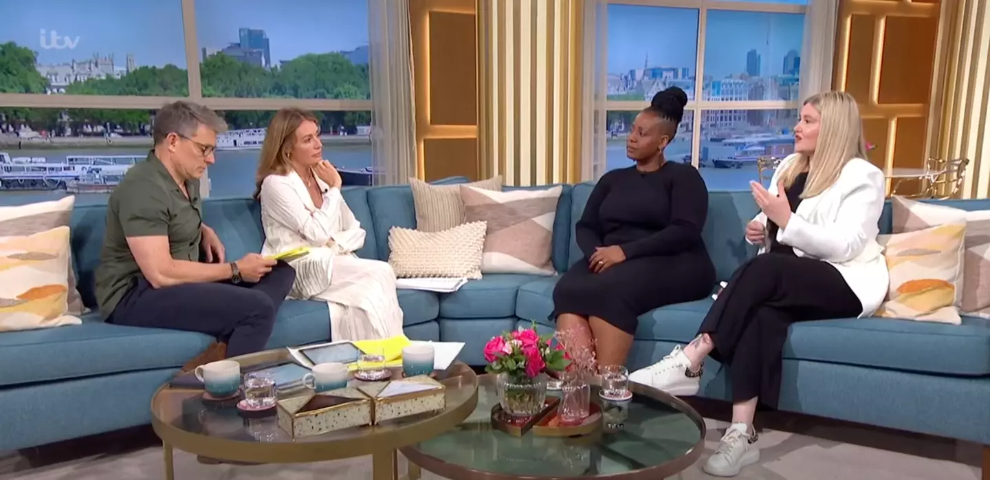 Gina was recalling her recent vaginal rejuvenation procedure. (ITV)