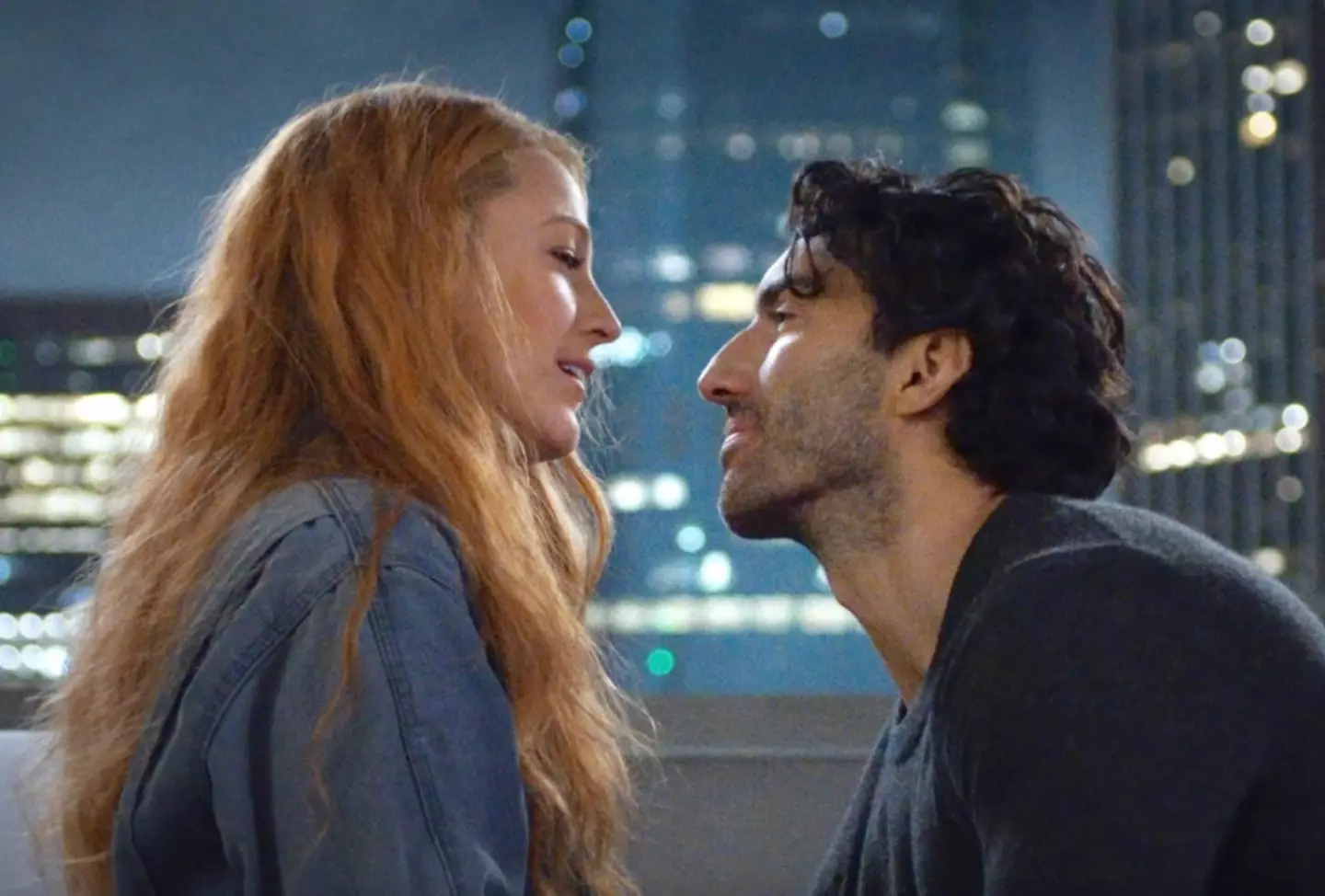 Blake Lively and Justin Baldoni in It Ends With Us. (Sony)
