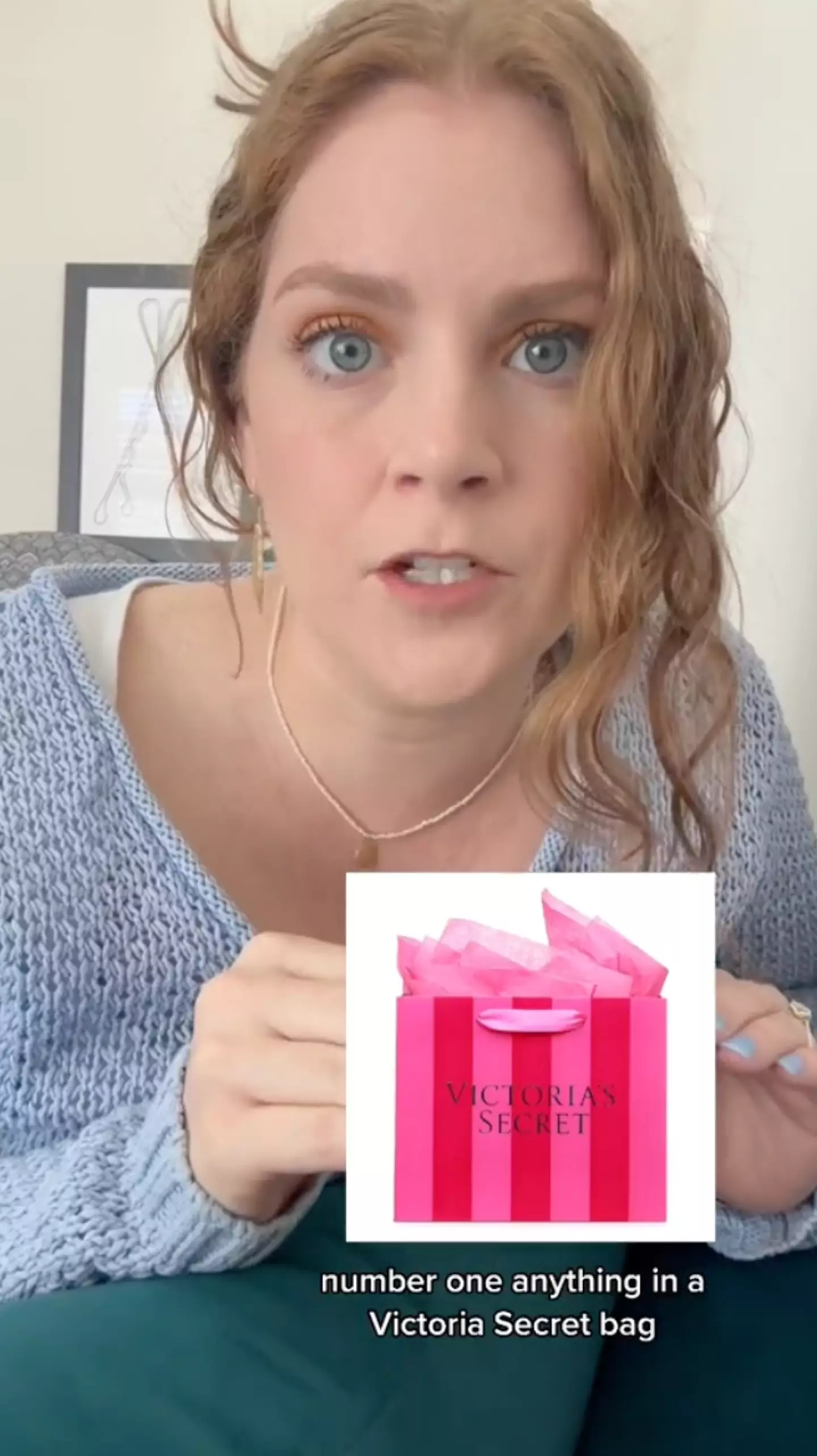 Anything in a Victoria's Secret bag is a no-go, even if it's not undies.