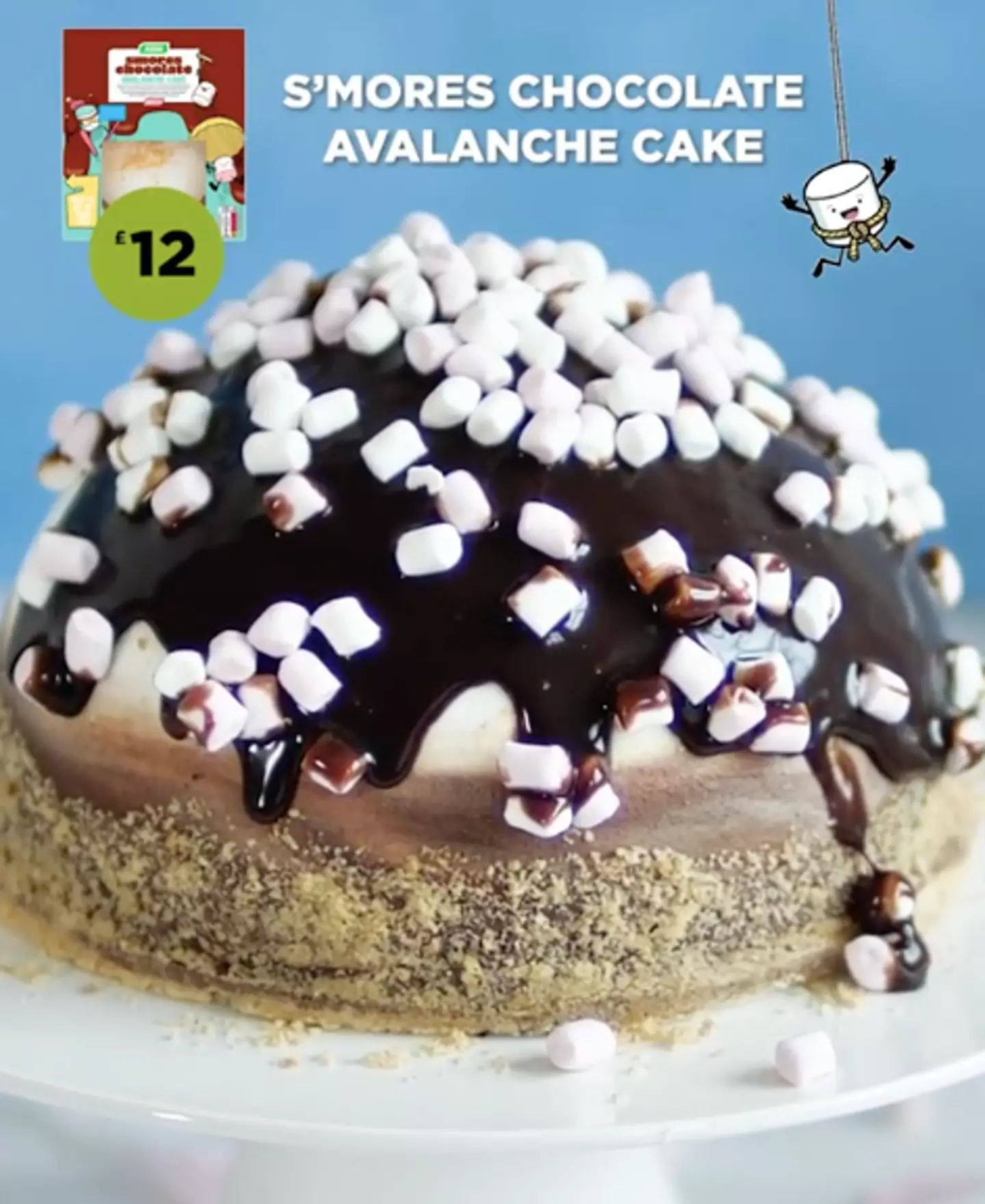 Asda teased the arrival of the gorgeous £12 S'Mores cake (
