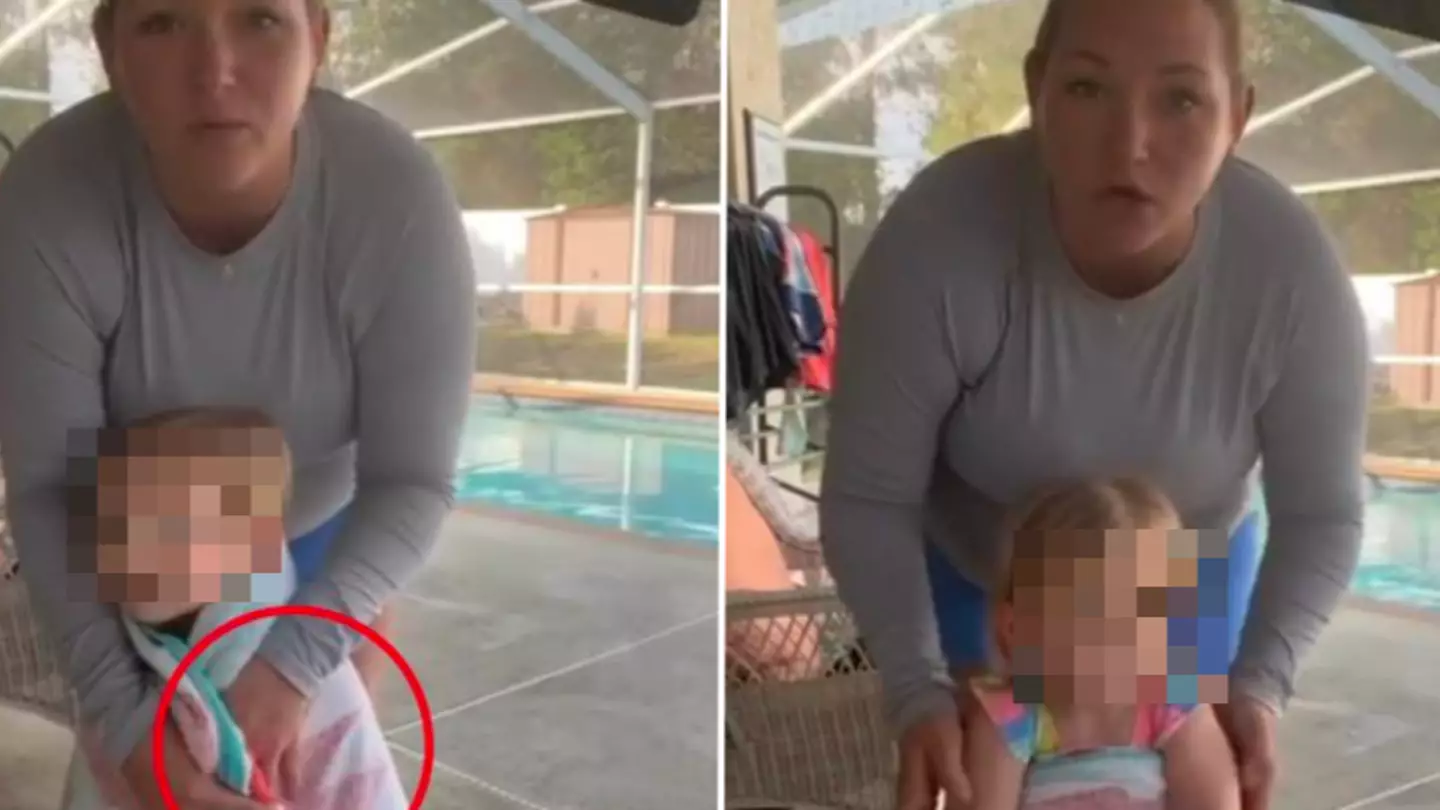 Swimming instructor warns parents not to put towel around kids' shoulders