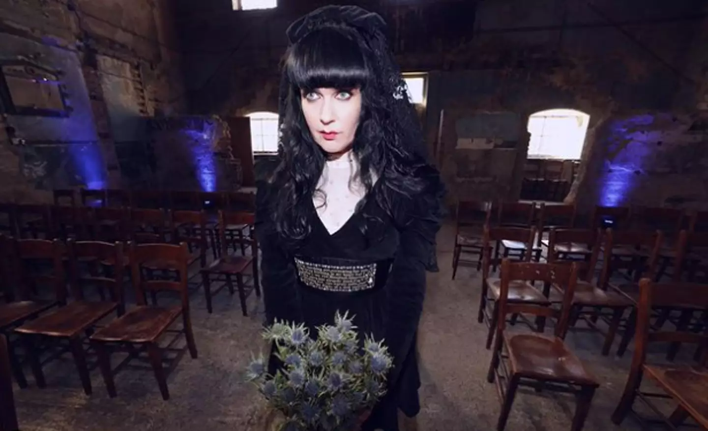 The pair married on Halloween last year in an abandoned chapel.