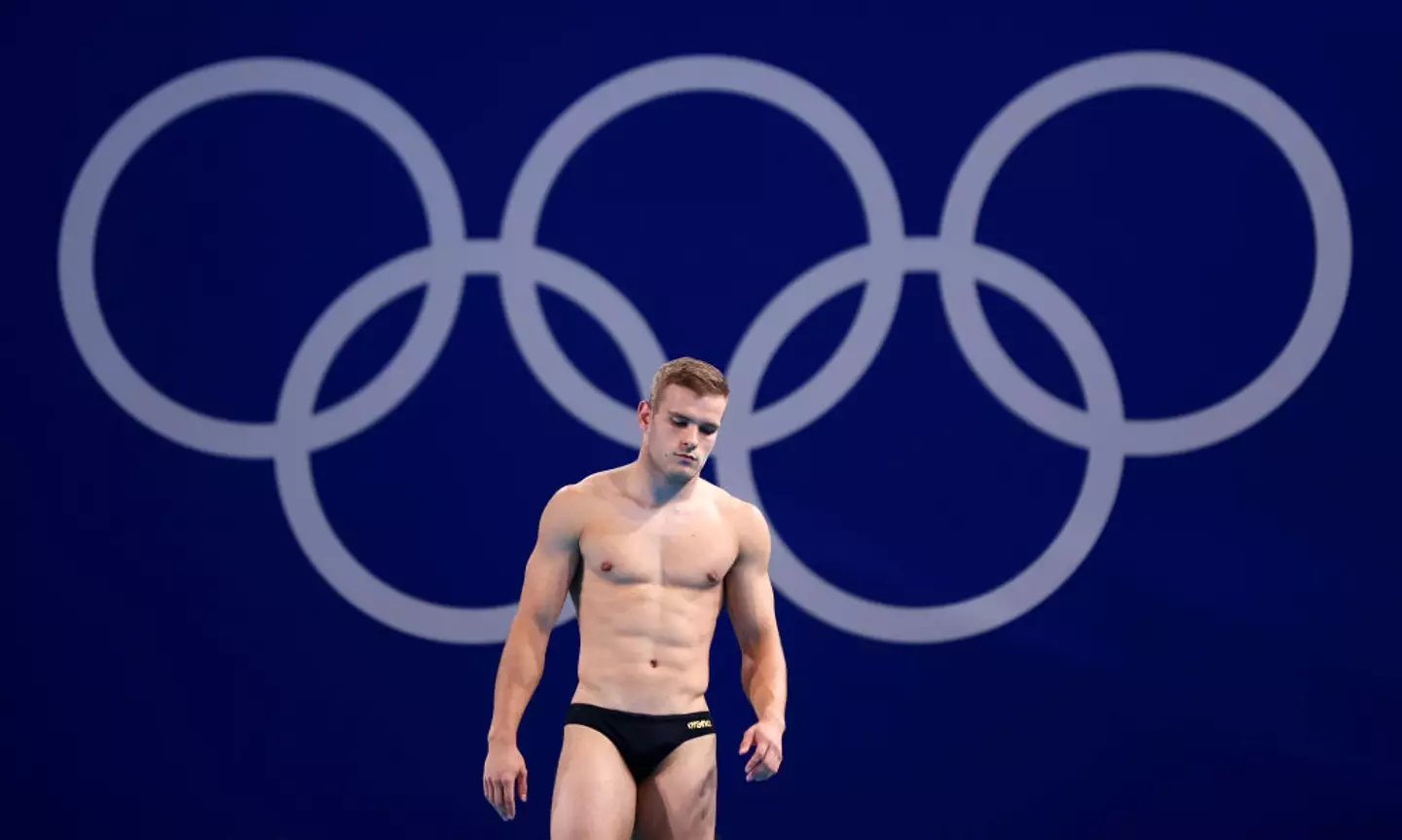 Germany's Moritz Wesemann was issued a 2.0 penalty during the men's 3m springboard final. (Maddie Meyer / Staff / Getty Images)