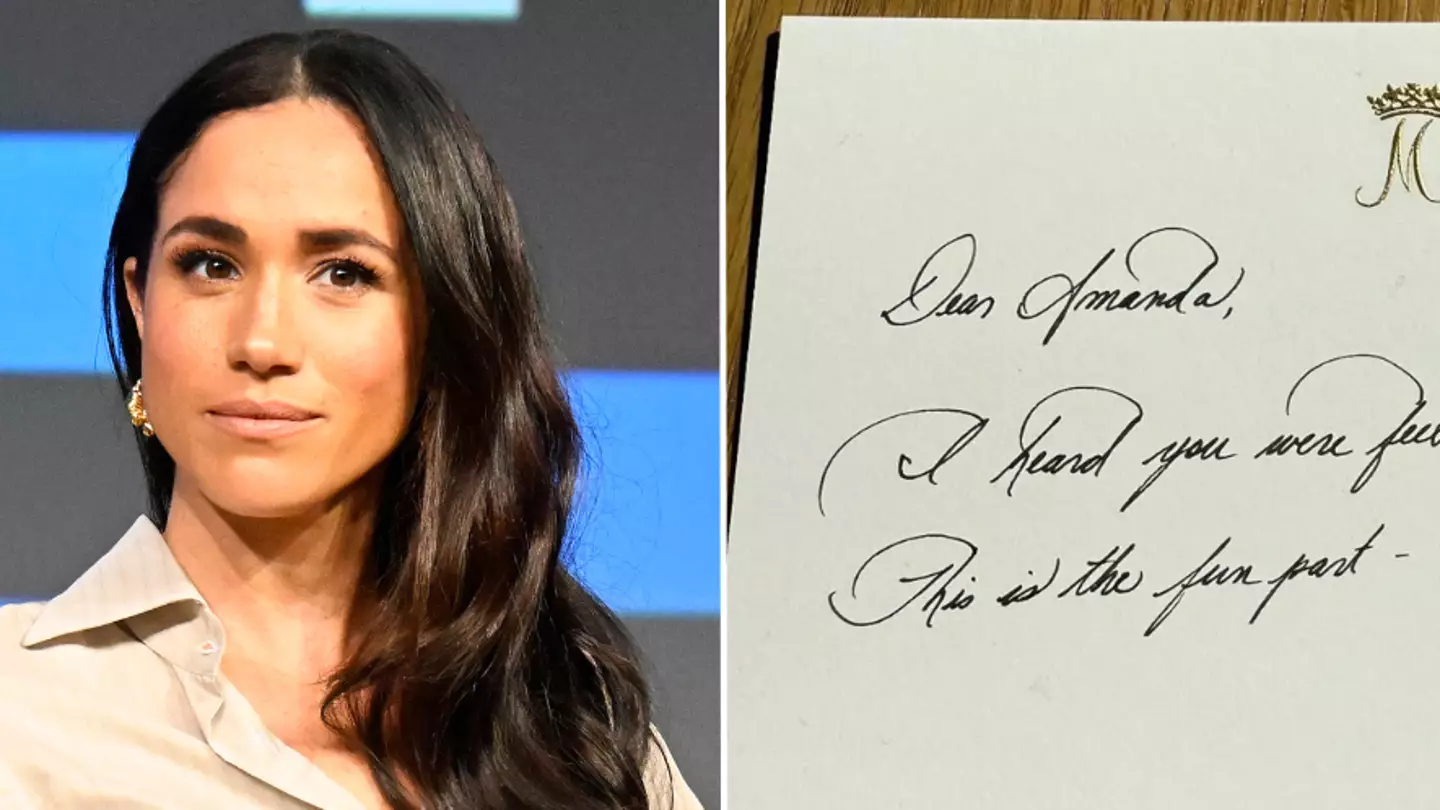 People spot unexpected royal detail in Meghan Markle’s handwritten letter to ‘scared’ podcaster after being personally called out