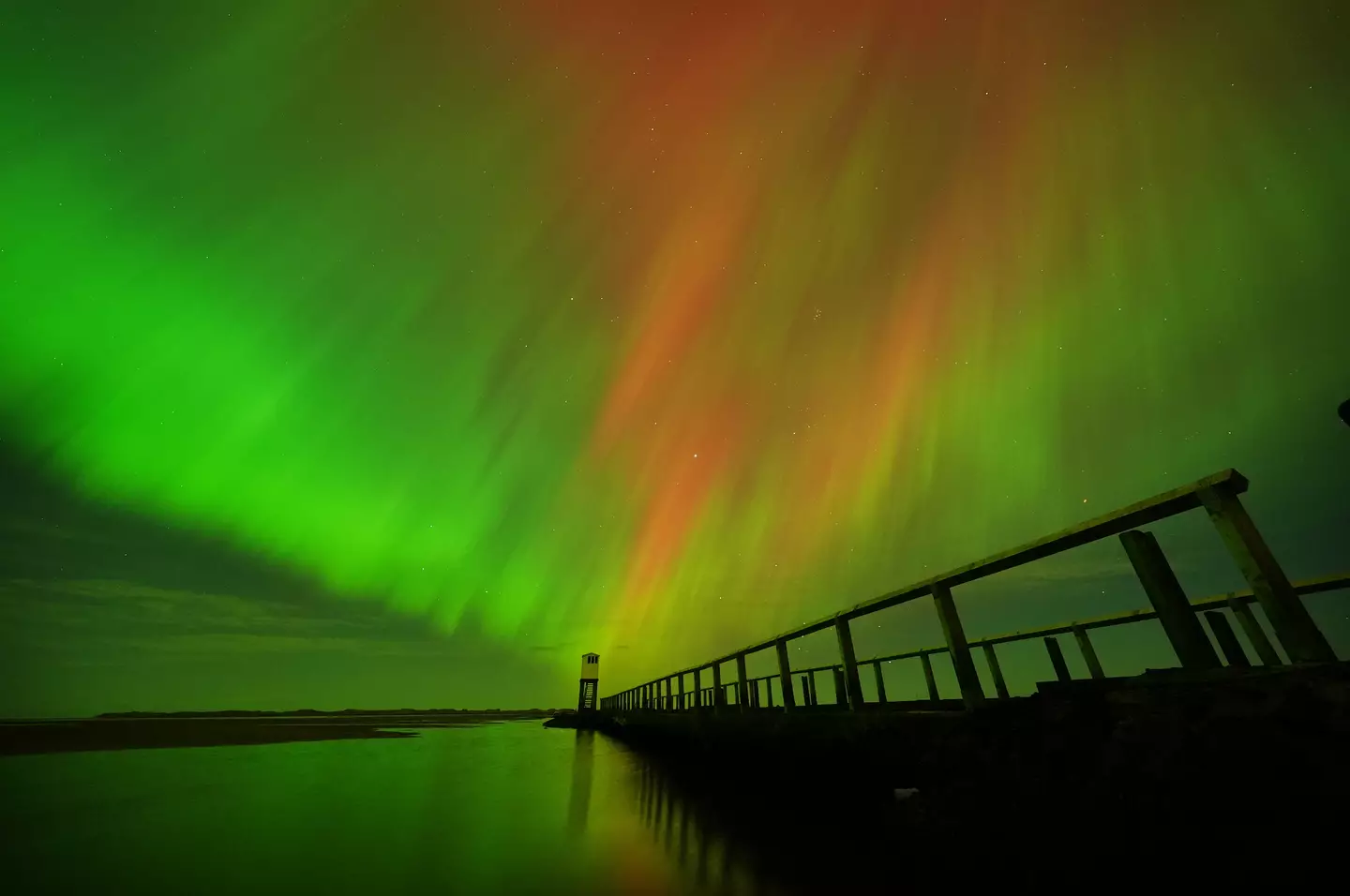 The Met Office says visibility of the spectacle is 'likely to be more confined to Scotland' tonight (PA)