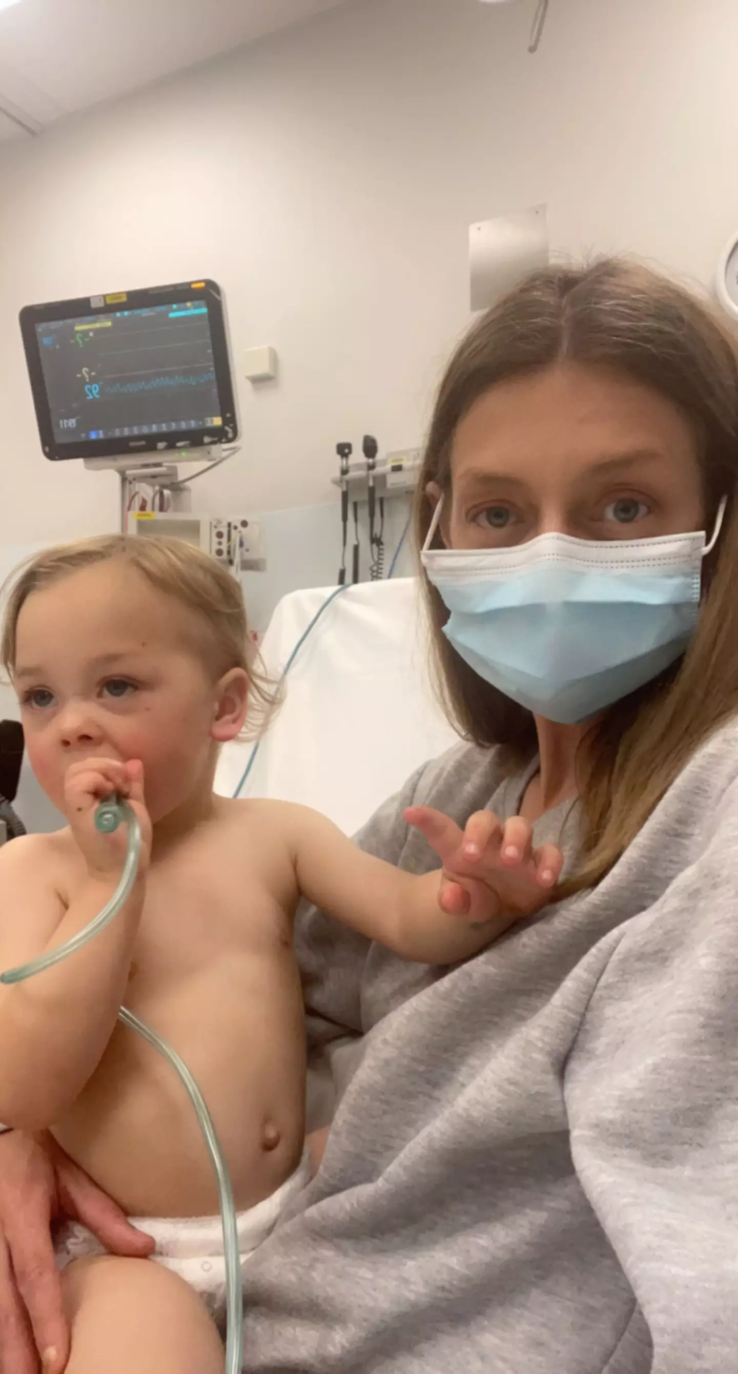 Ashlie Johnson desperately tried to remove a bite-sized piece of apple from her toddler Declan Hodge’s throat when he started to choke, but to no avail.