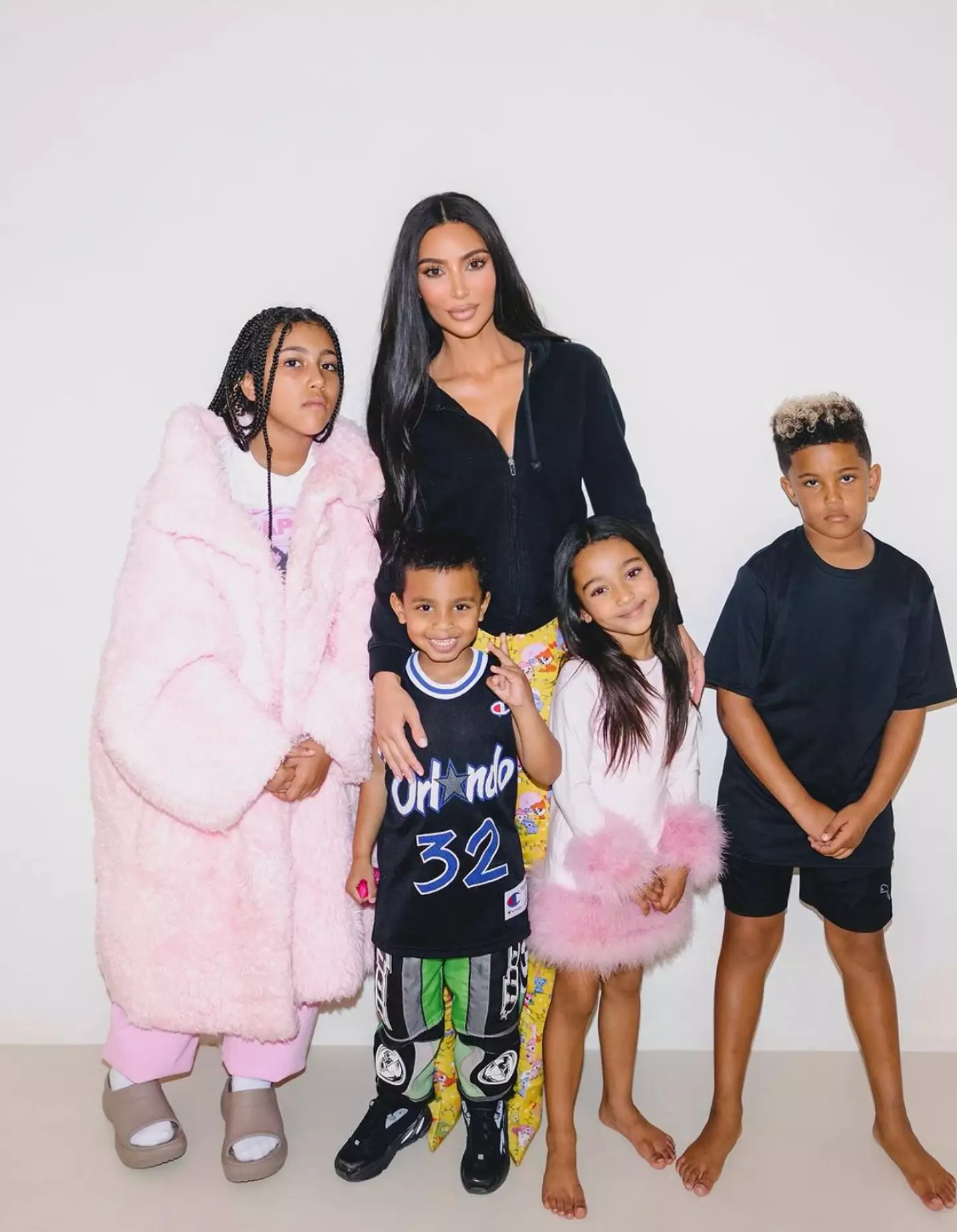 Kim and Kanye share four children together.