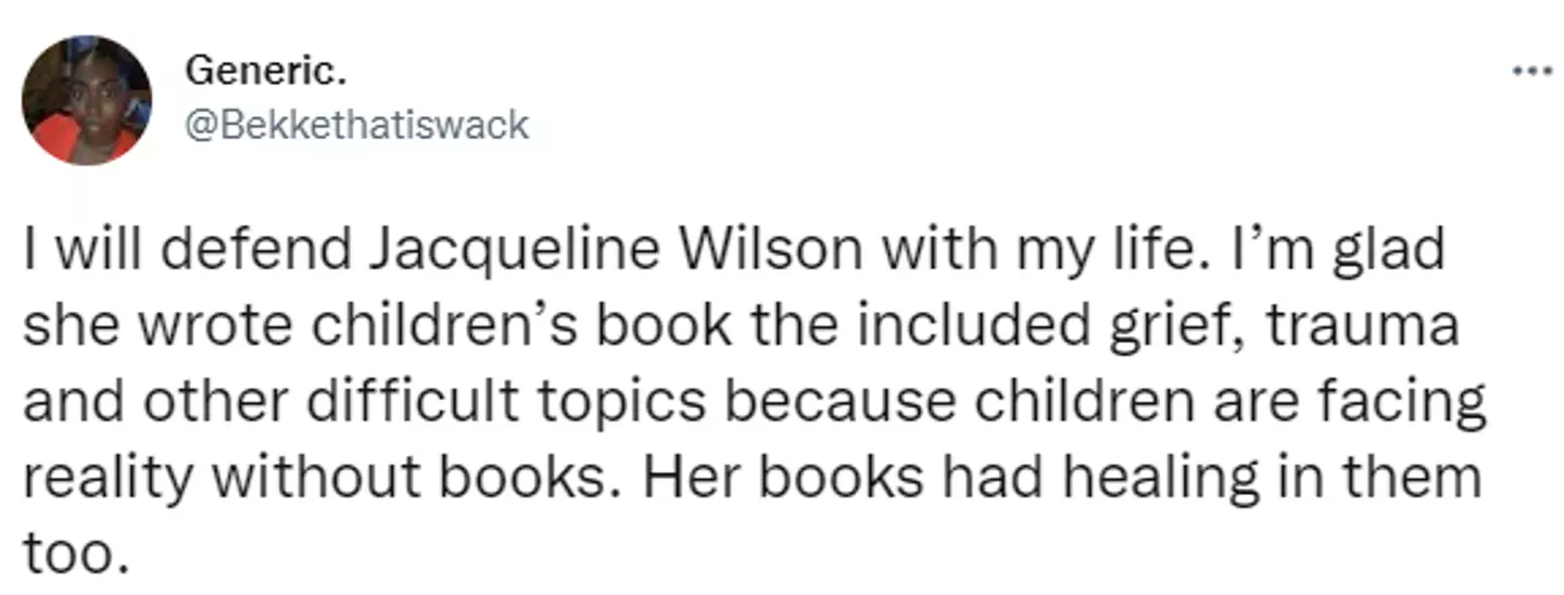 A fan took to Twitter to defend Wilson (