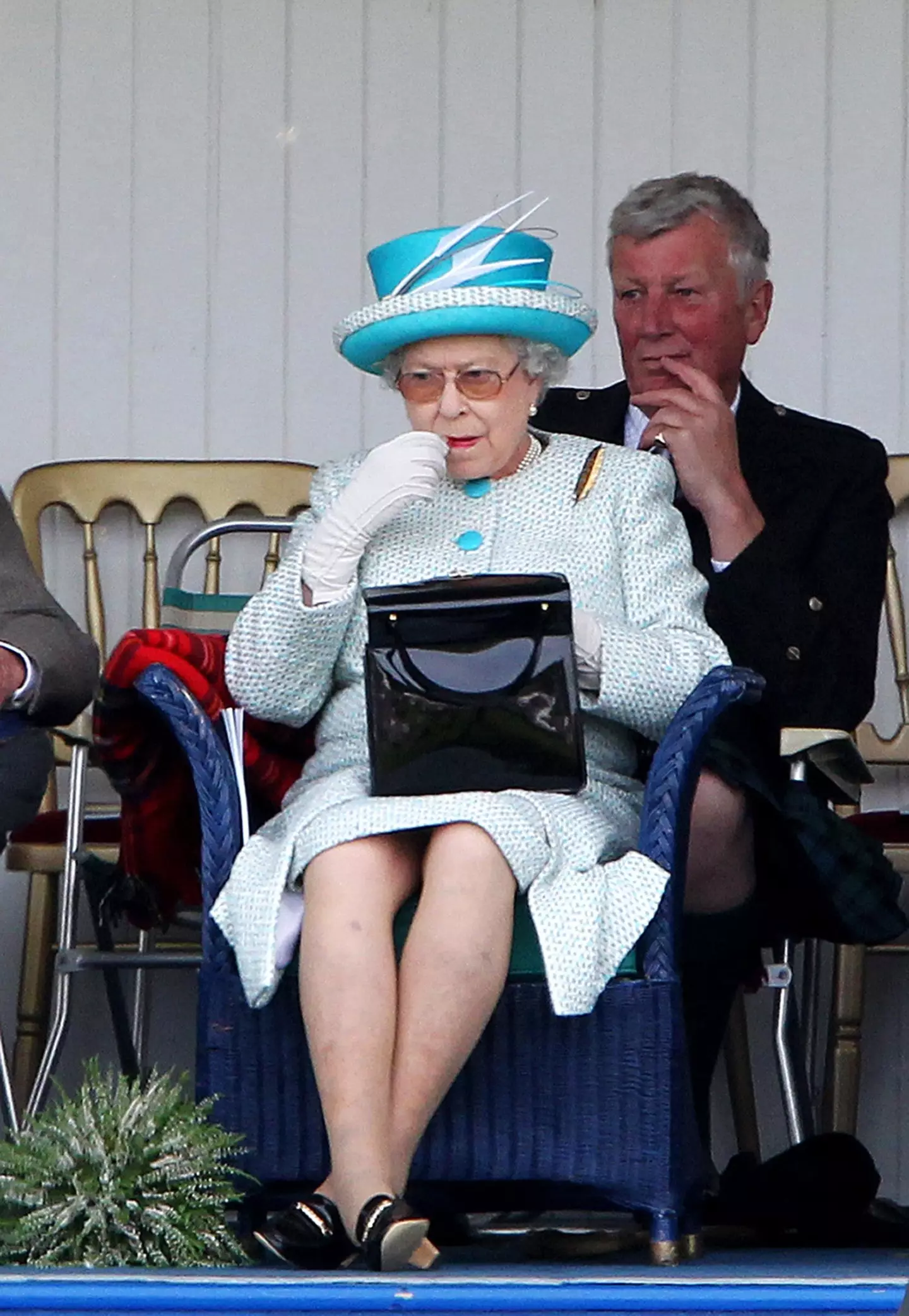 The Queen's subtle way of letting staff know she'd had enough.