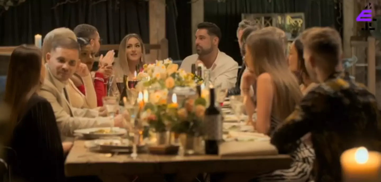 This was the cast's second dinner party of the series (