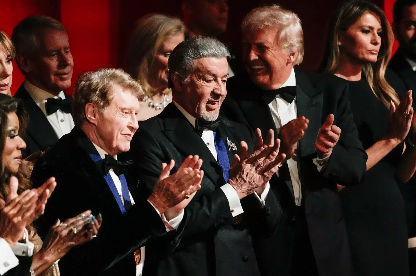 Trump handed out awards to several entertainment leaders (Tracey Salazar/CBS via Getty Images)