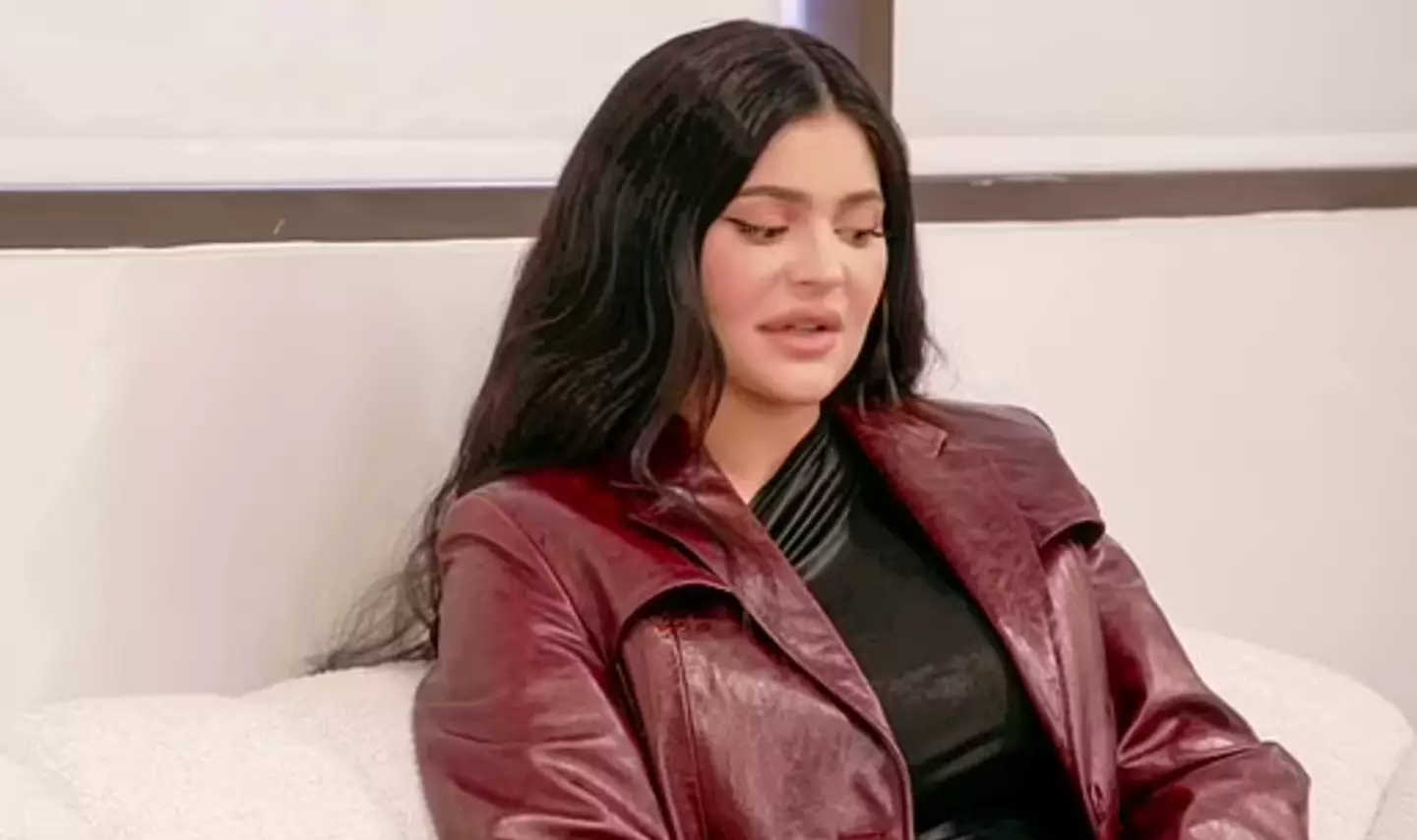 Kylie Jenner said she cried for weeks after her son was born.