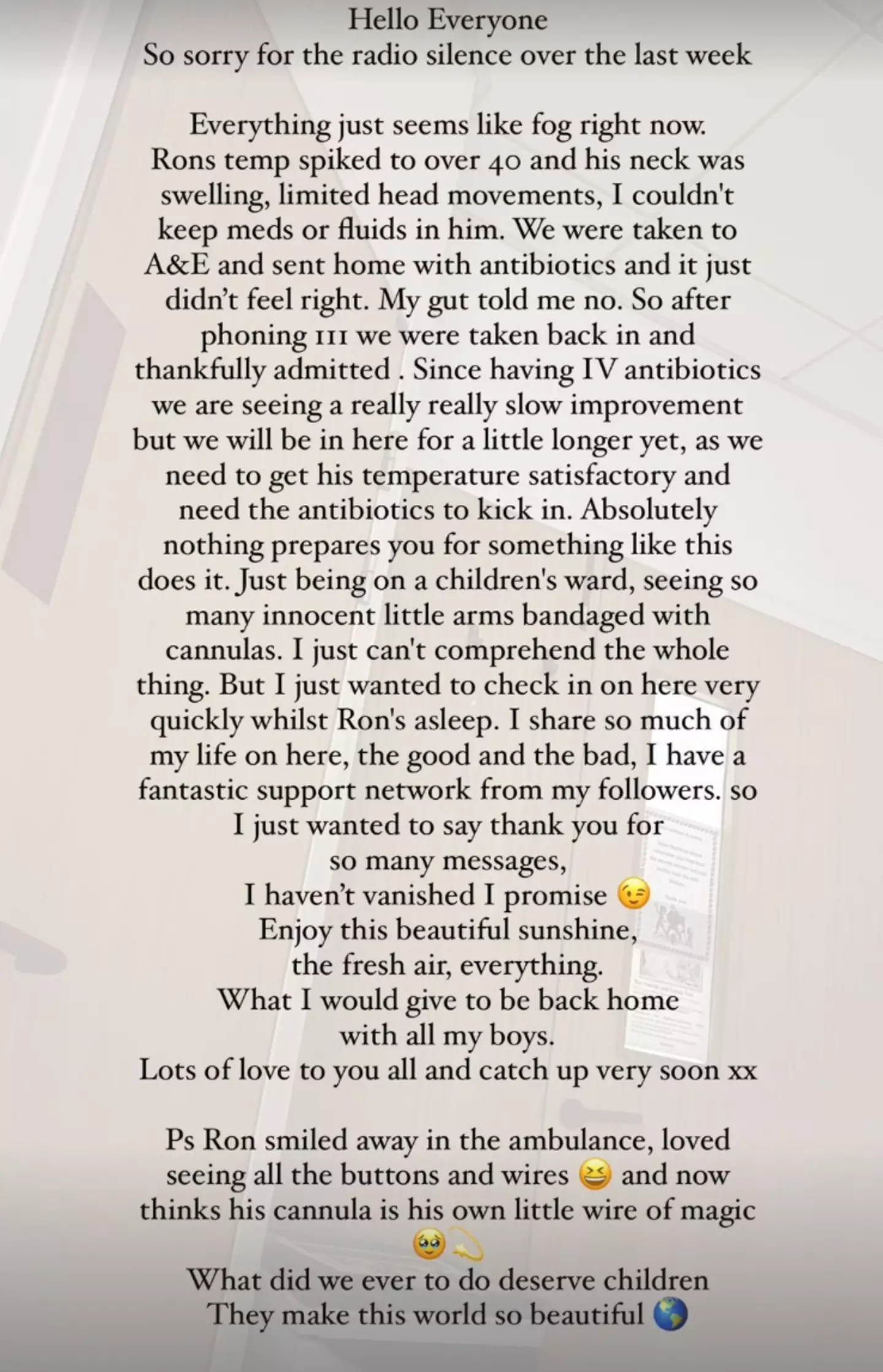 Mrs Hinch shared the update with her followers on Instagram.