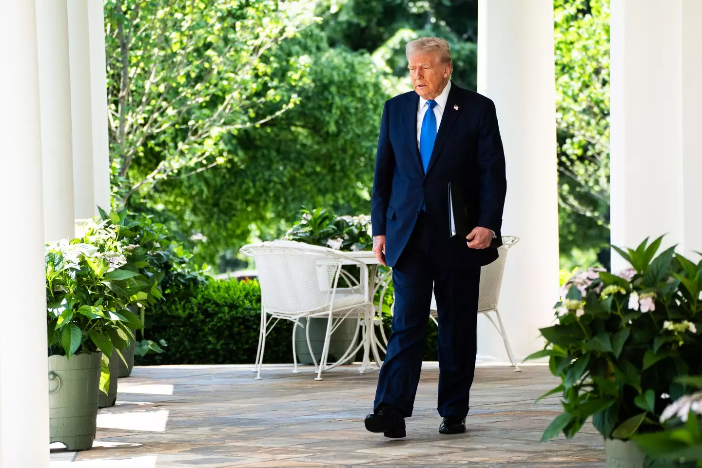 Trump's legs have set tongues wagging several times this week (Demetrius Freeman/The Washington Post via Getty Images)