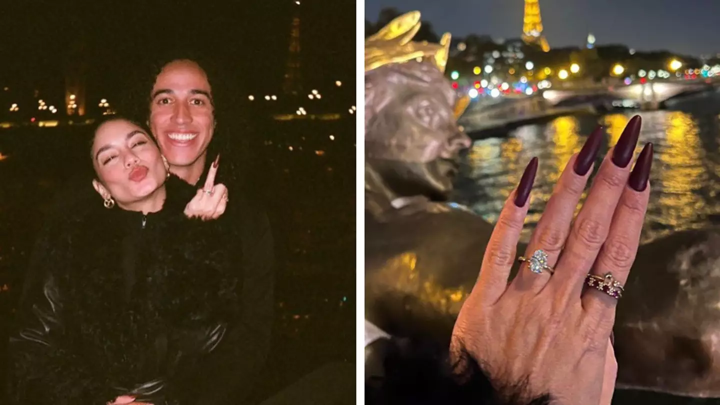 Vanessa Hudgens shows off engagement ring from fiancé Cole Tucker