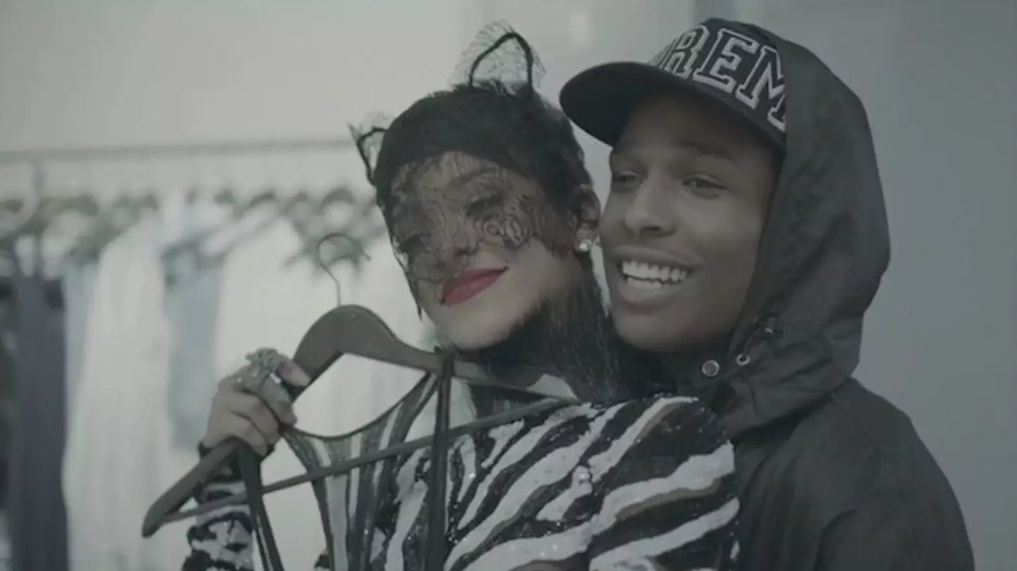 Rihanna appears in A$AP Rocky's Fashion Killa video from 2013 (