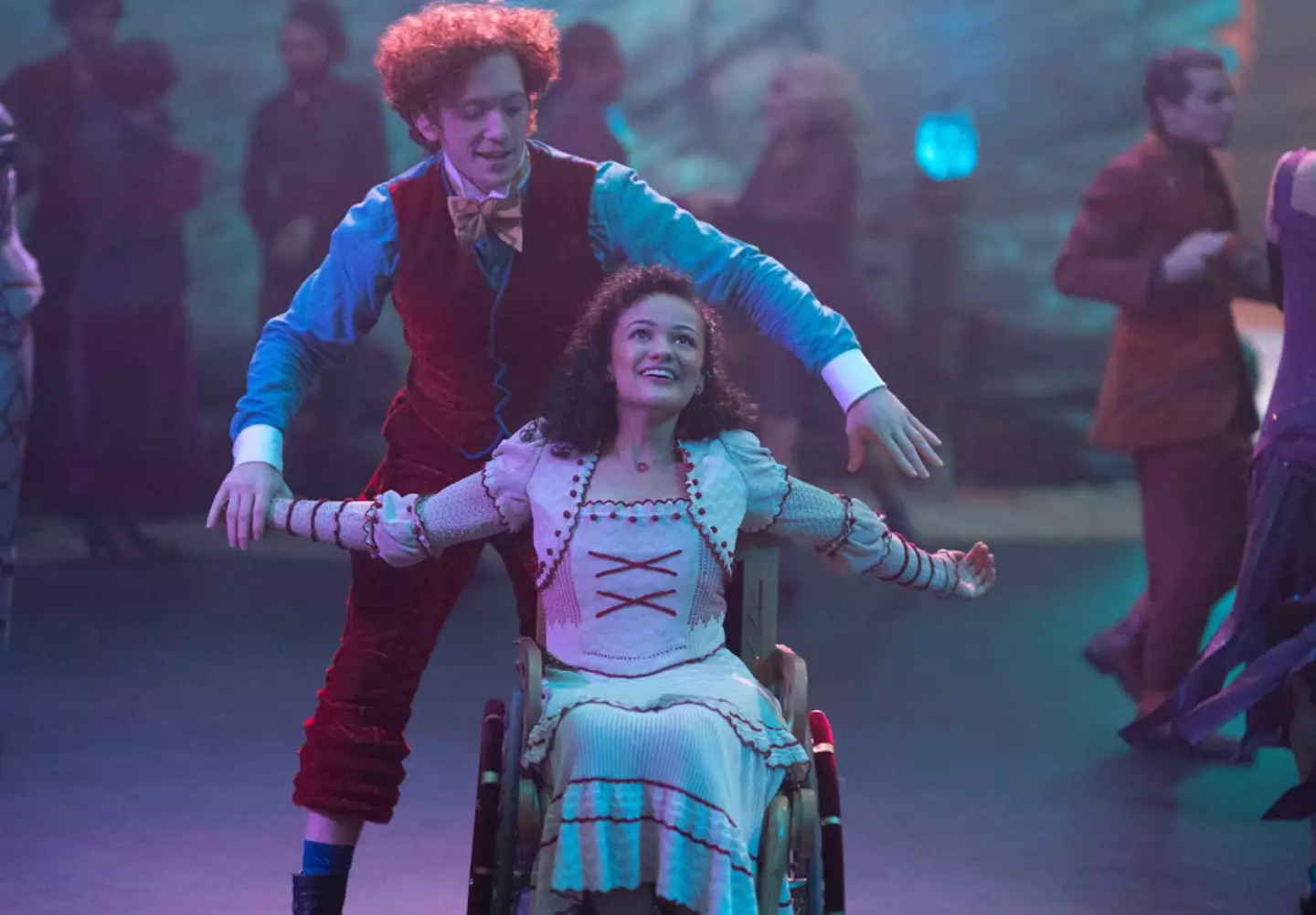 Nessarose will die and Boq turn into the Tin Man in Part II of Wicked (Universal)