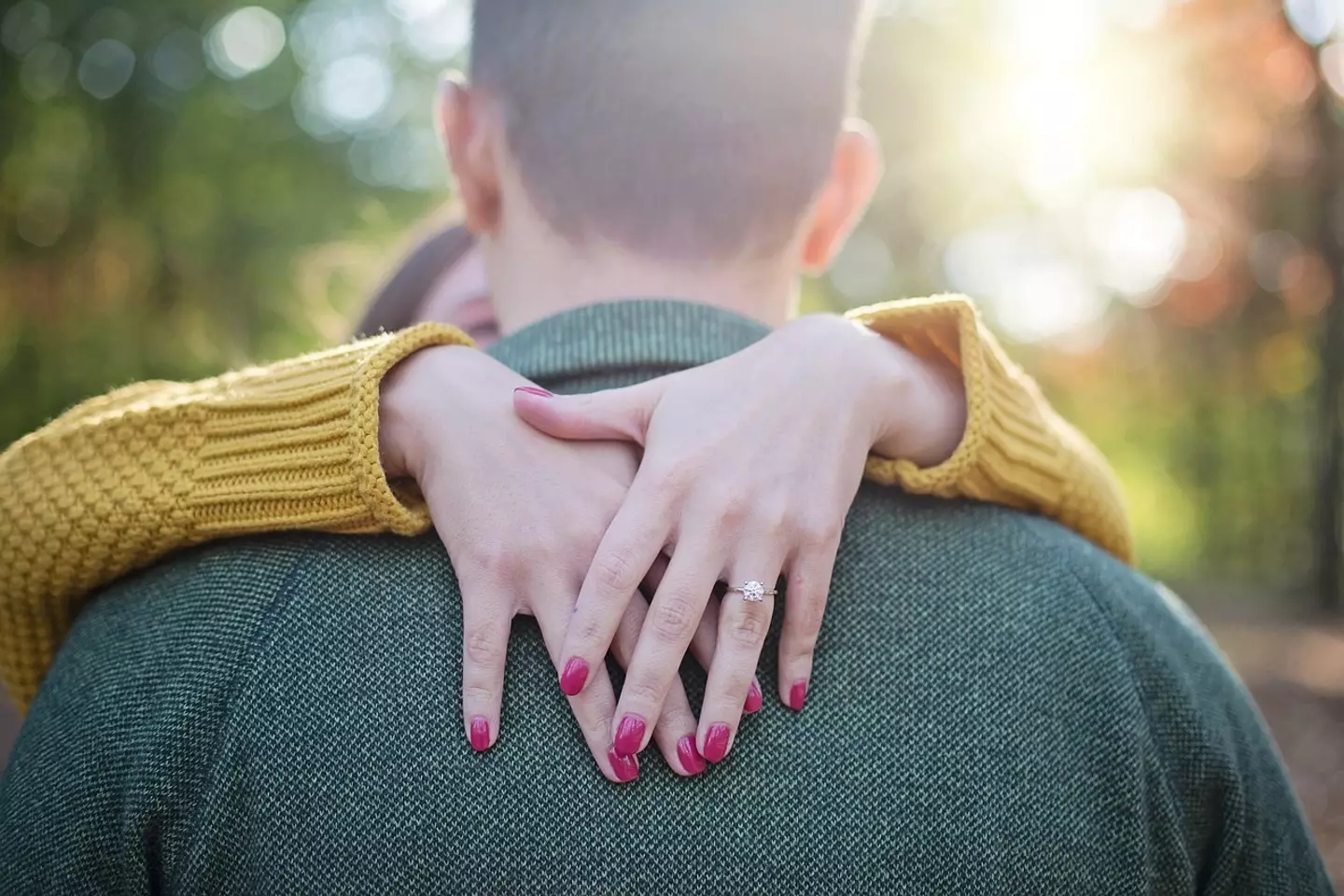 The two friends got engaged around the same time.