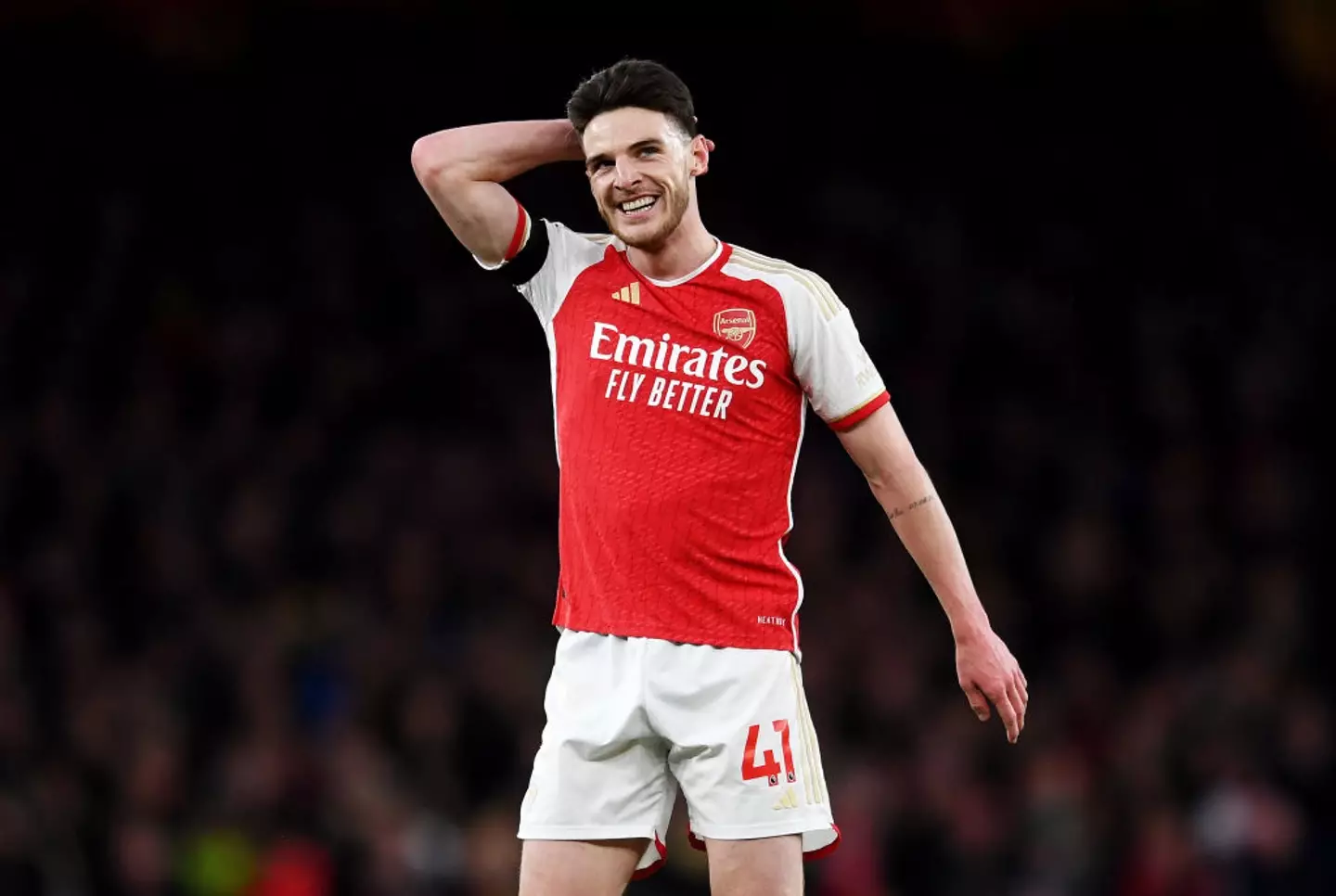 Declan Rice plays for Arsenal FC. (David Price/Arsenal FC/Getty Images)