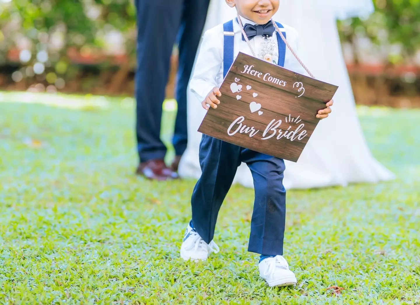 The bride threw an absolute 'tantrum' after one of the 'nephews was wearing white jeans and a white bow tie'.