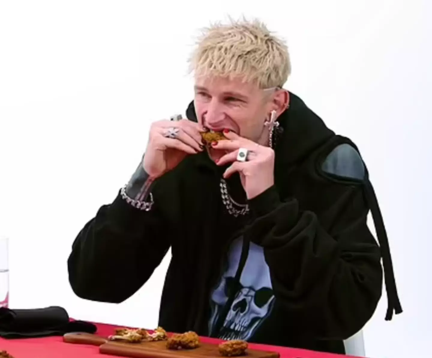 MGK refused to answer the question. (First We Feast)
