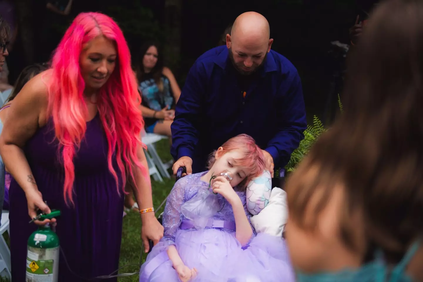 Family and friends rallied round to give Emma a special day.