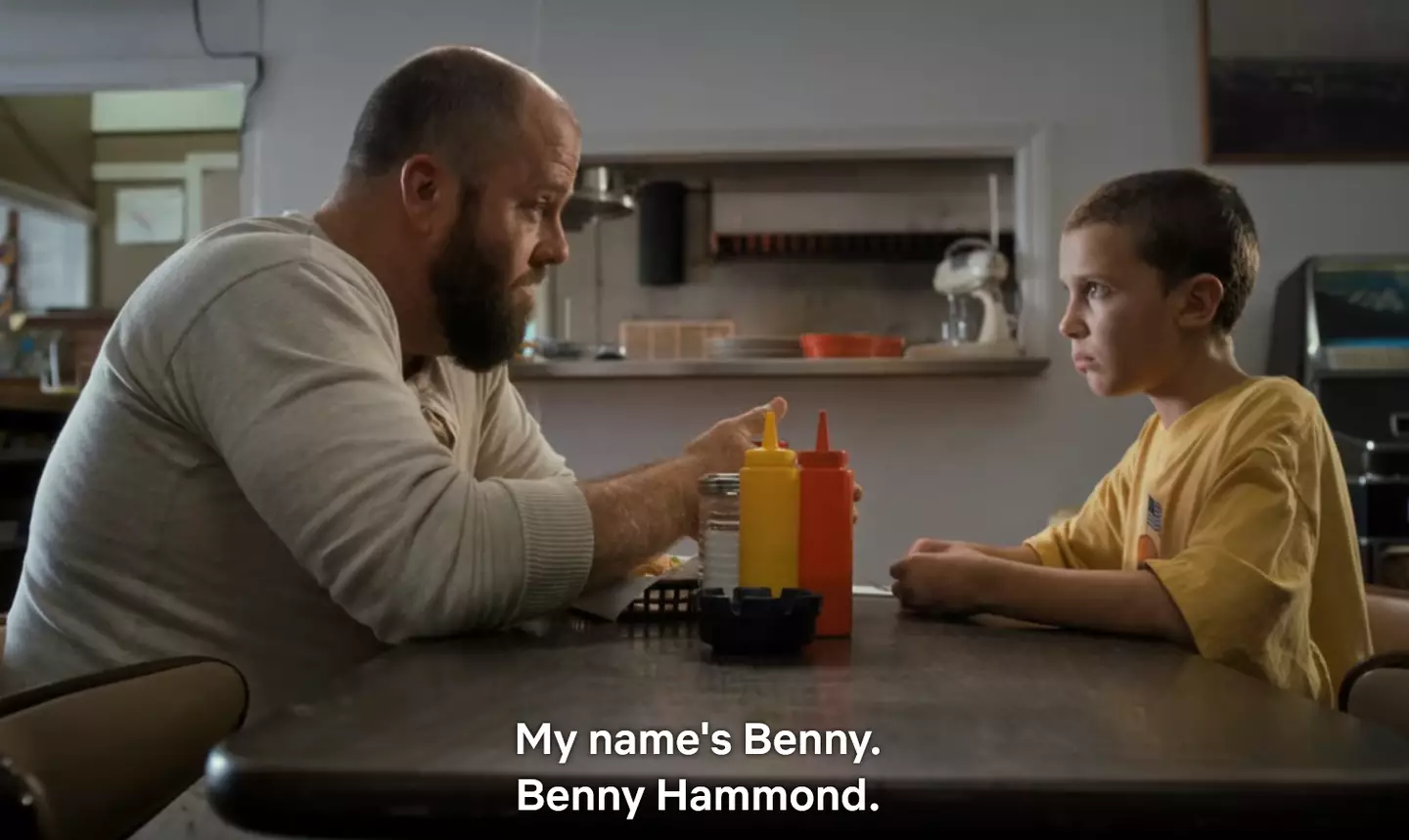 Benny and Eleven in the diner.