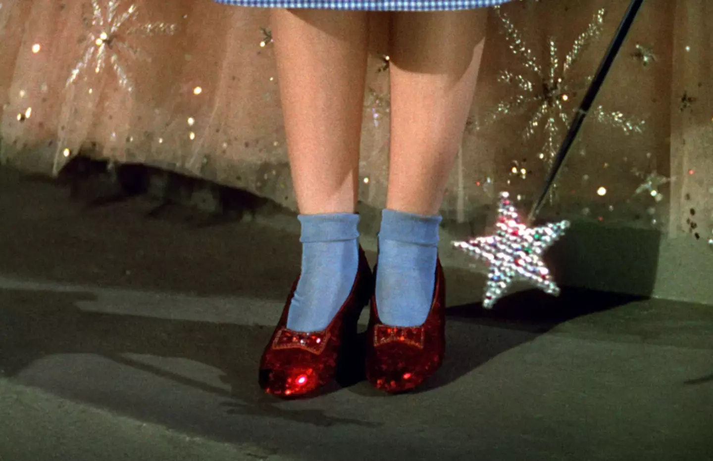 Dorothy wore red slippers in the original 1939 film The Wizard of Oz (MGM)