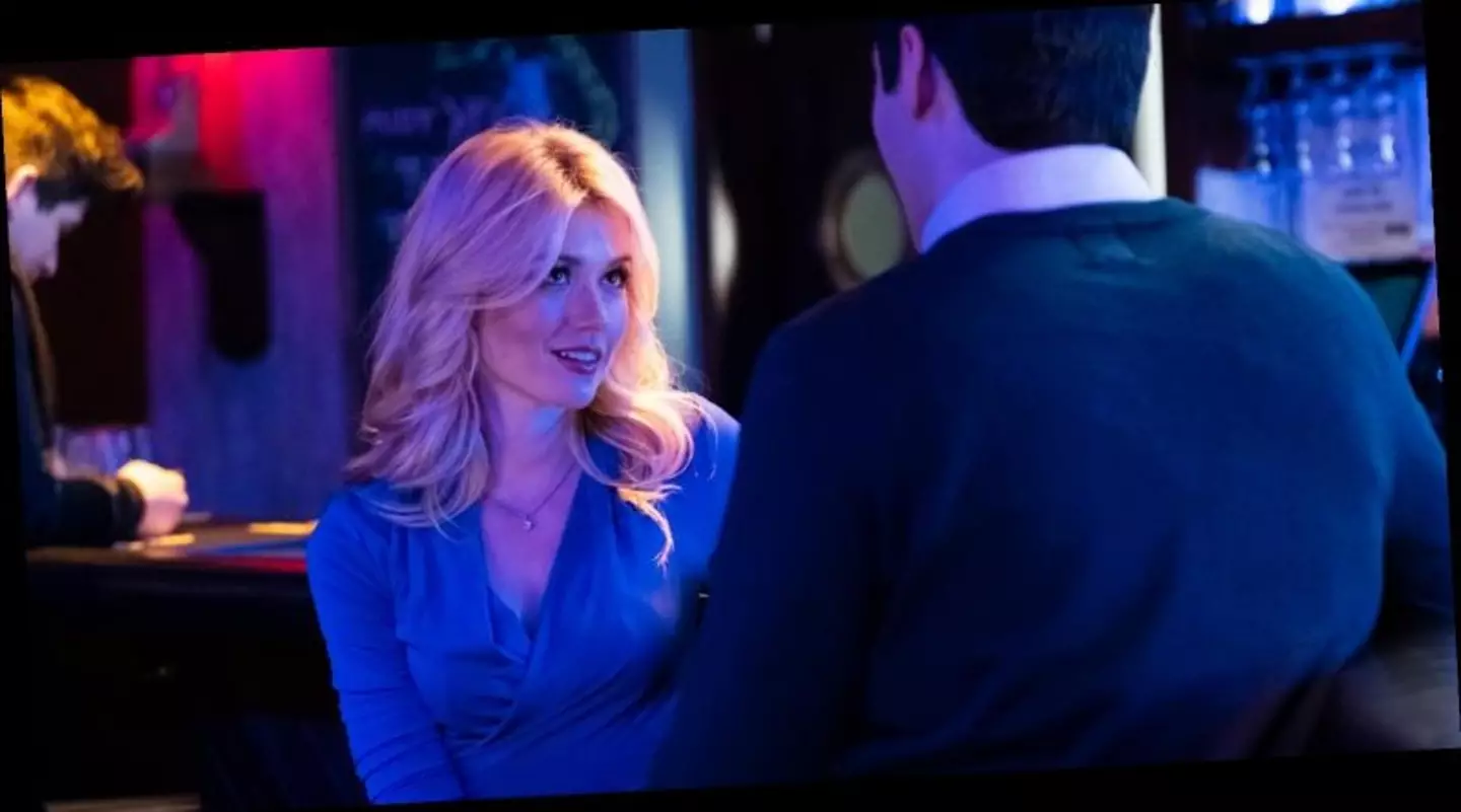Katherine McNamara plays Amy who is hired by Brooke to keep an eye on her husband while she's gone (