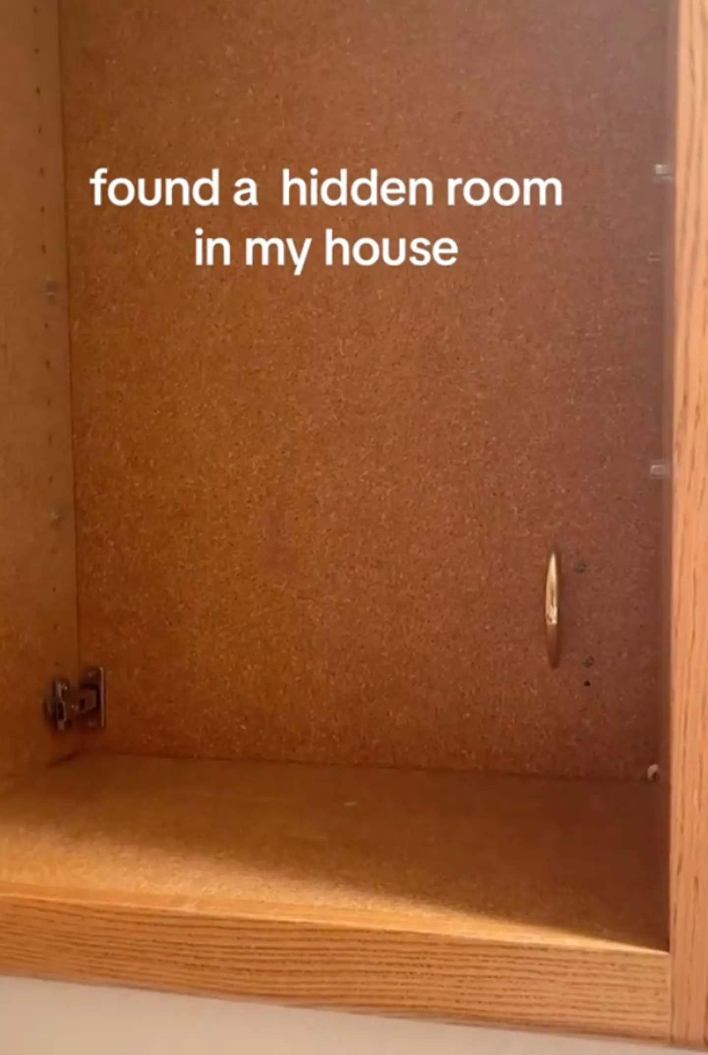 The TikToker found a terrifying secret room.