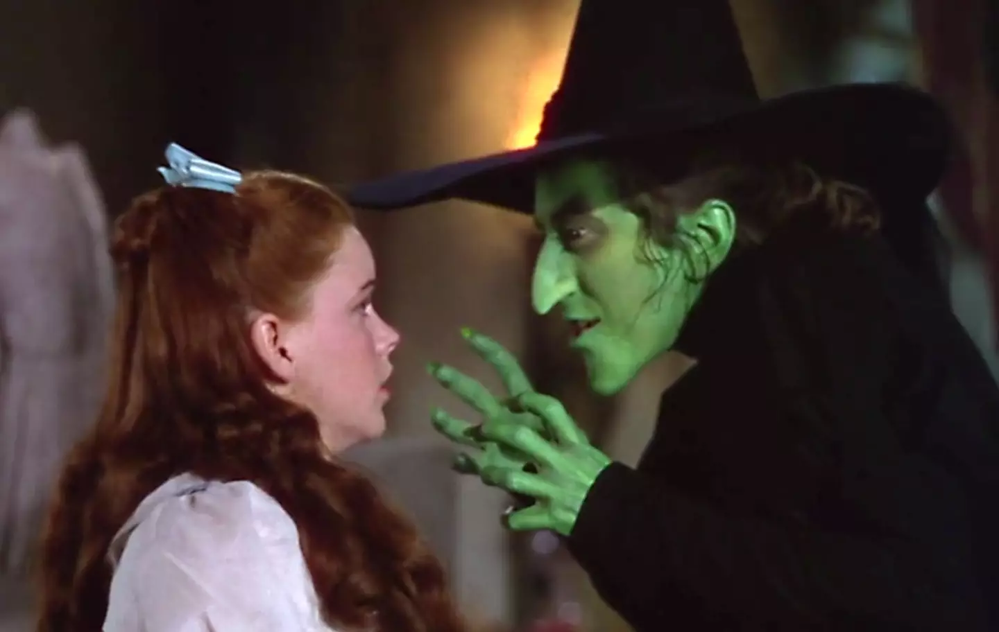 Elphaba is melted by Dorothy at the end of The Wizard of Oz (Warner Bros)