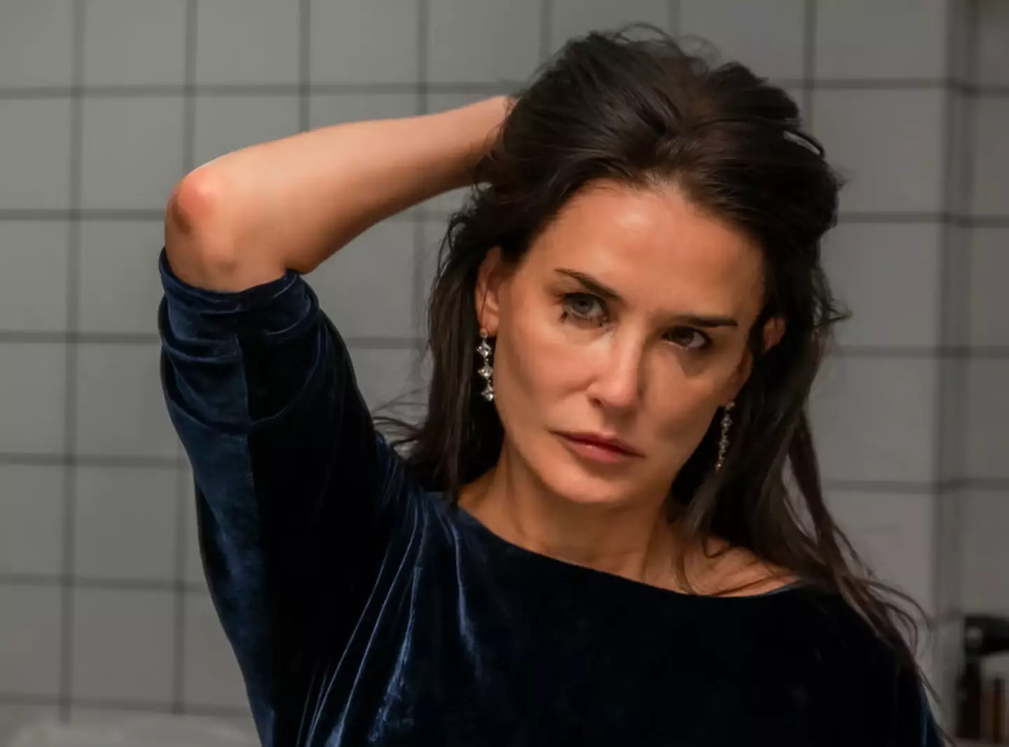 Demi Moore won a Golden Globe for her role as protagonist Elisabeth Sparkle in The Substance (MUBI)