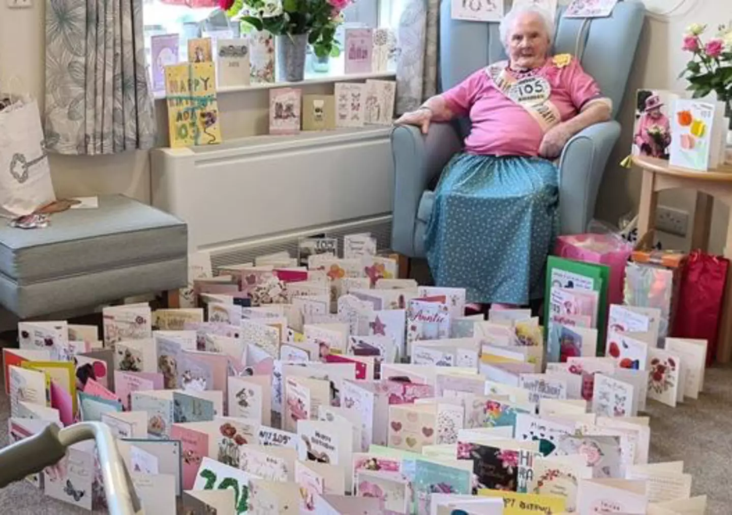Ada’s care home previously launched an appeal for cards when she turned 105 in 2020.