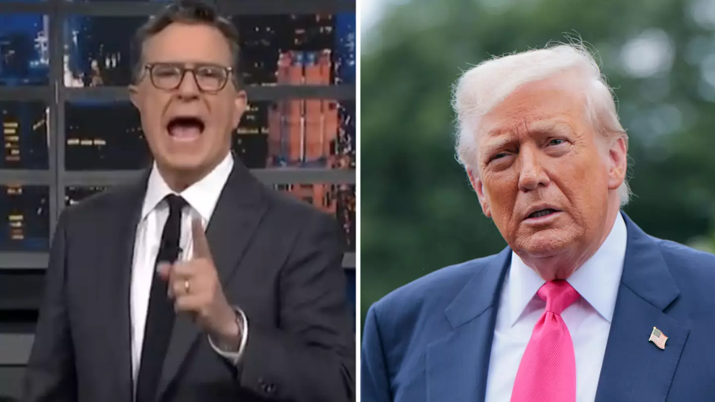 Stephen Colbert has explicit three-word response to Donald Trump after show is cancelled