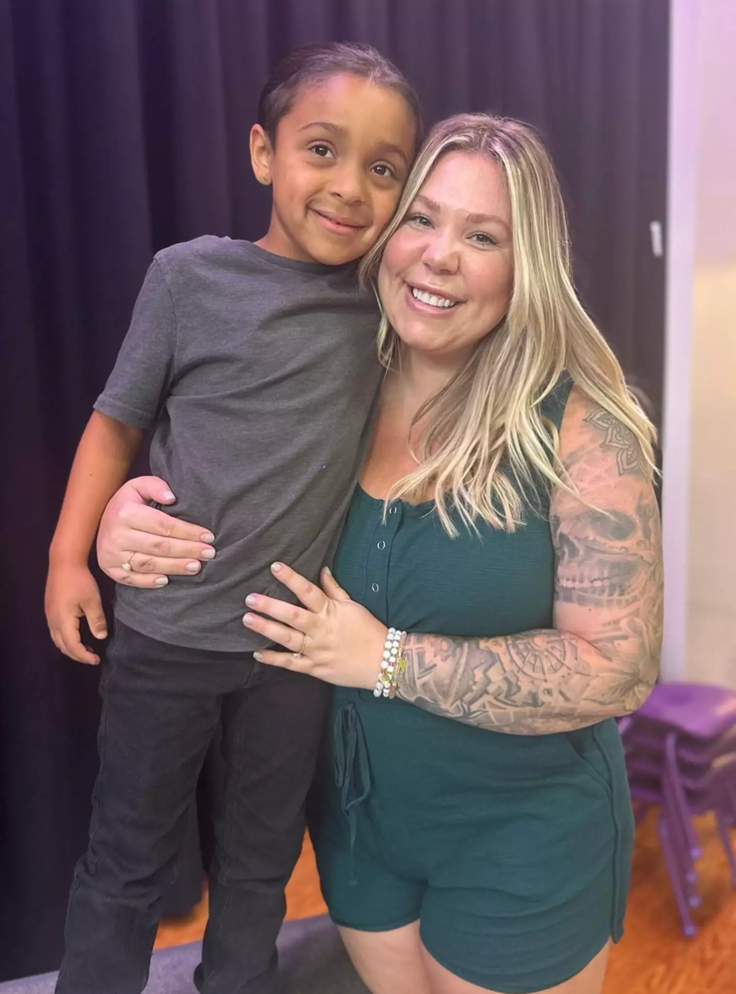 Kailyn with son Lux.