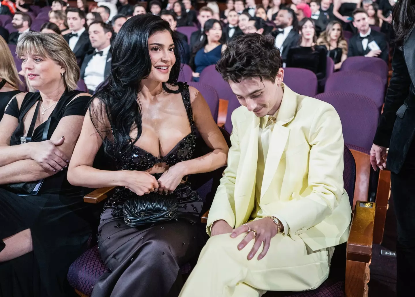 Kylie switched out her seat for her boyfriend's mum during his big moment (John Shearer/97th Oscars/The Academy via Getty Images)