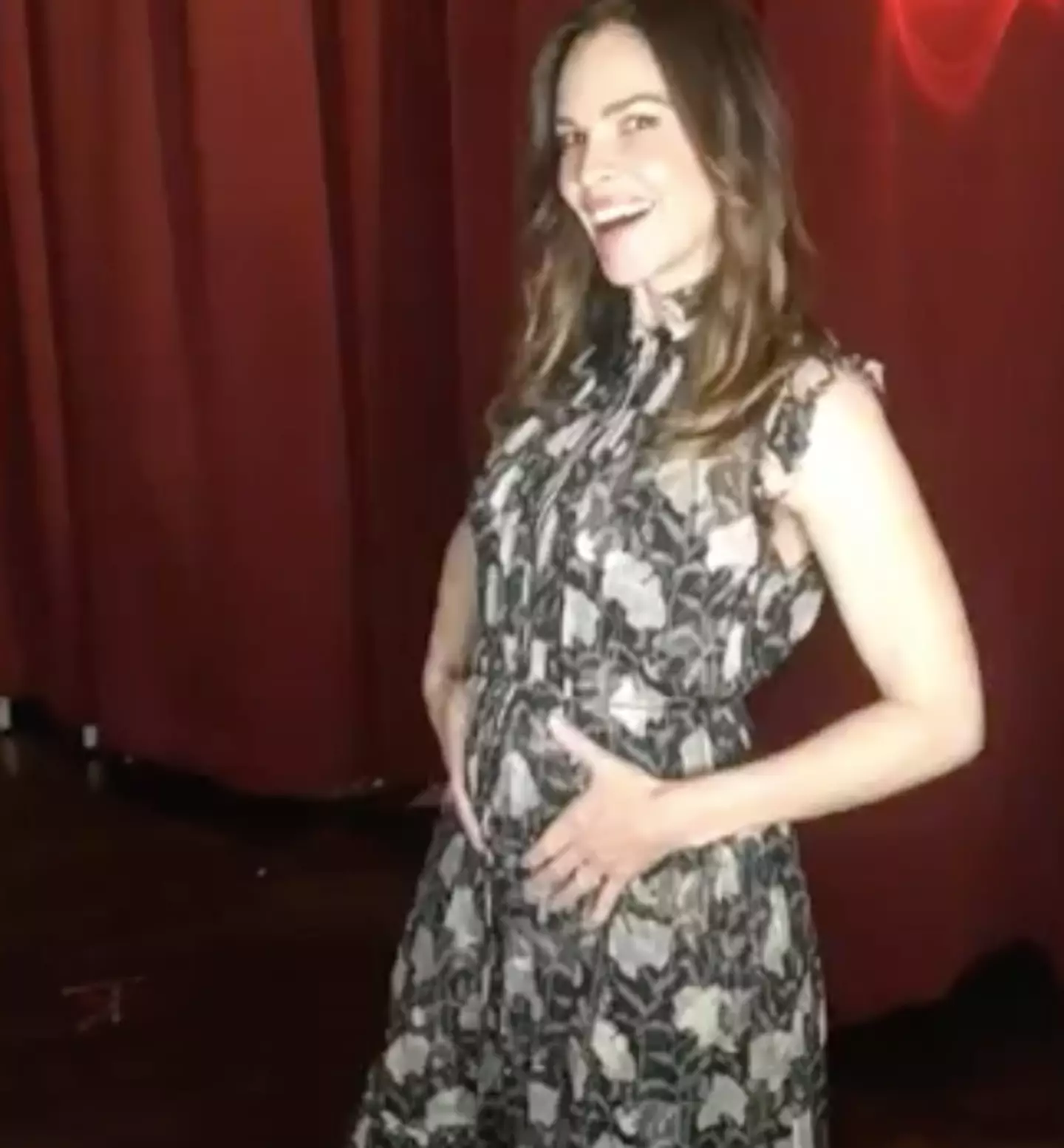 The Oscar winner announced her pregnancy in October.