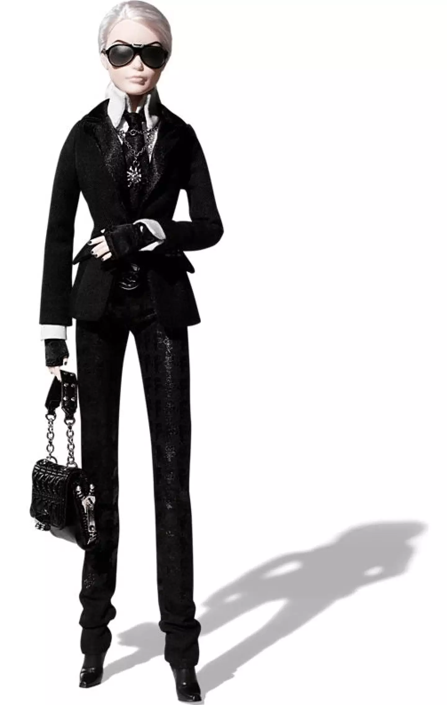 The Karl Lagerfeld doll was made as a tribute to the iconic designer.