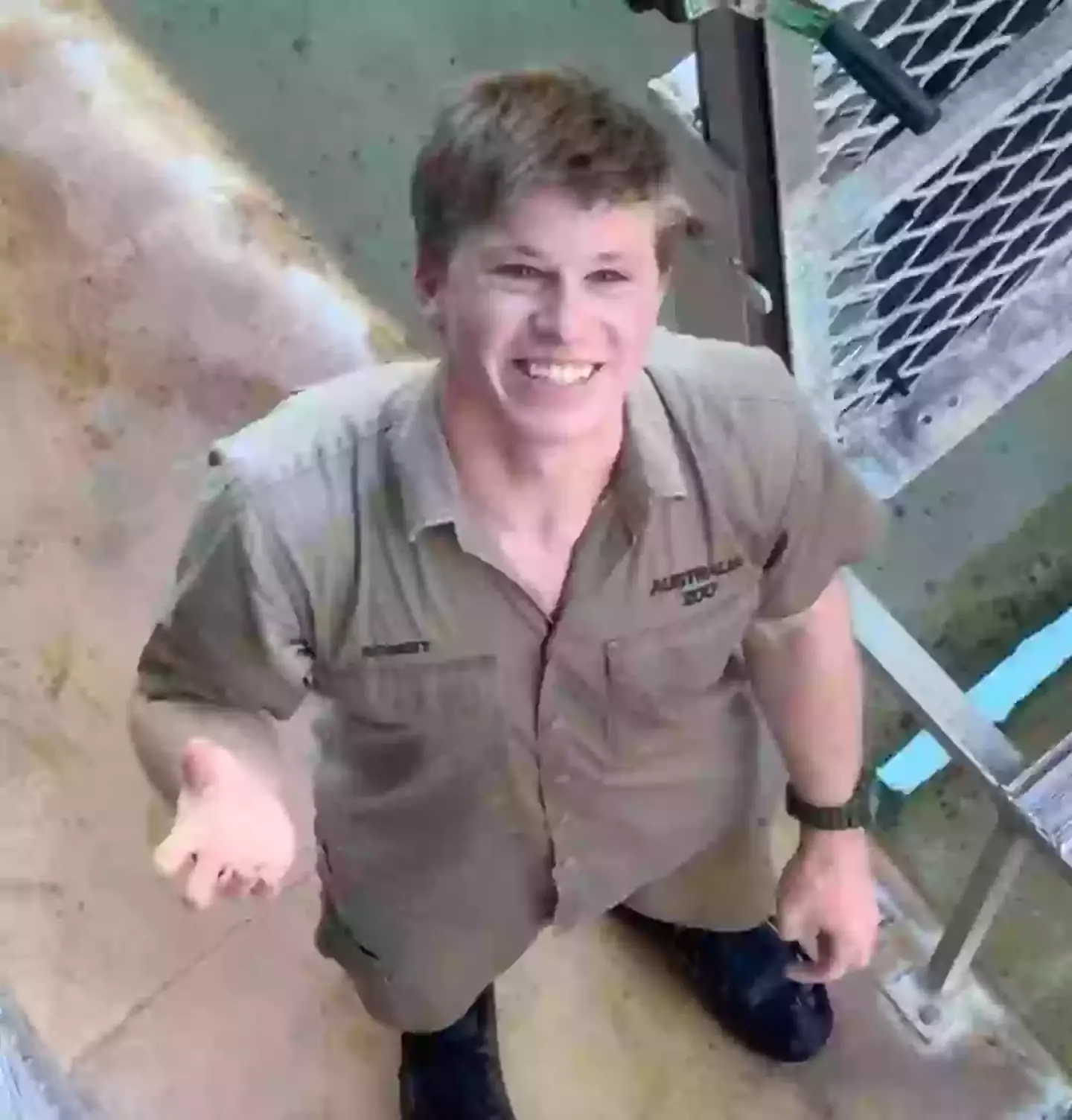 An American TikToker once tried their luck with Robert Irwin (@megangrass12/TikTok)