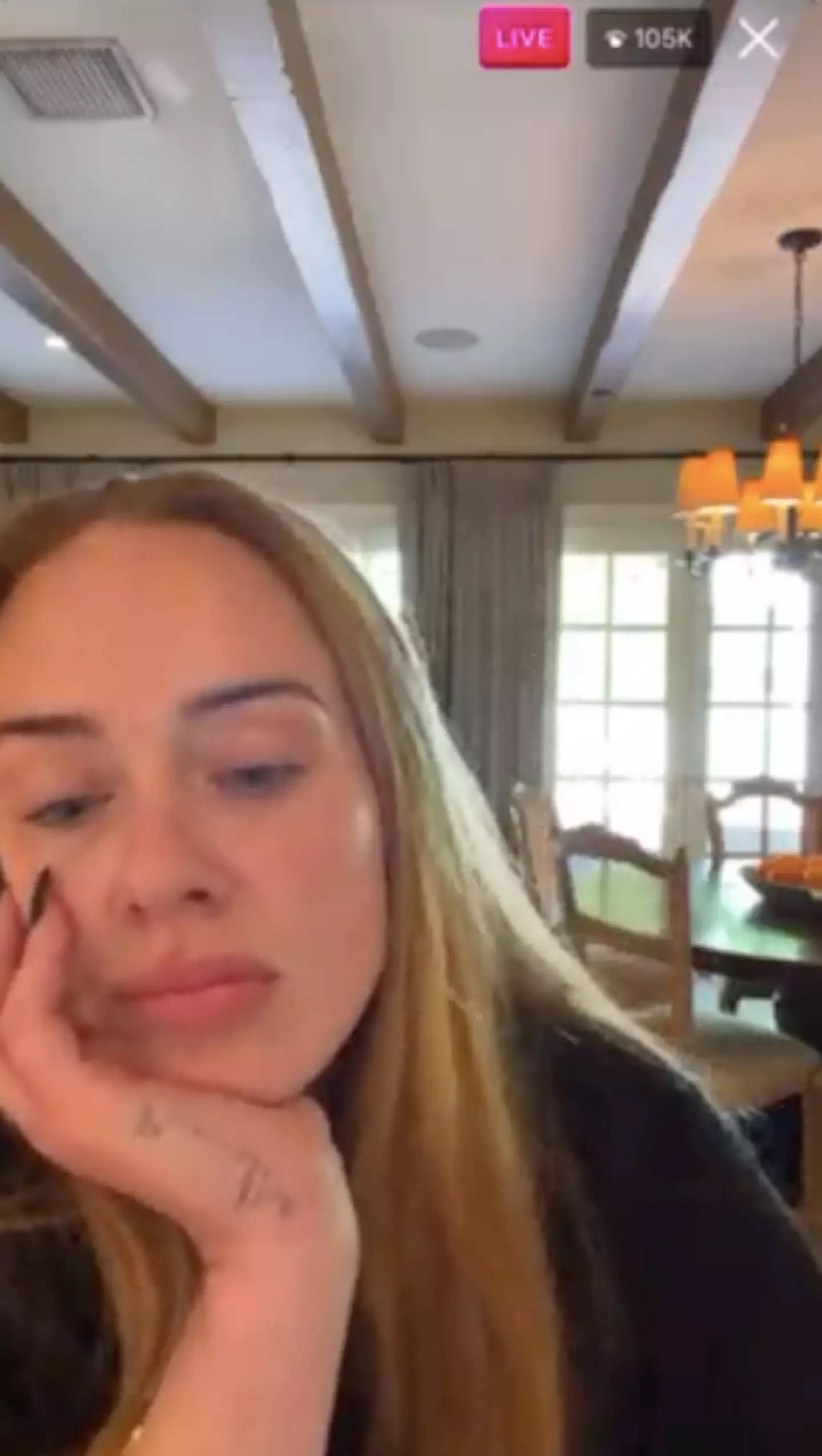 Adele chatted to fans all over the world (