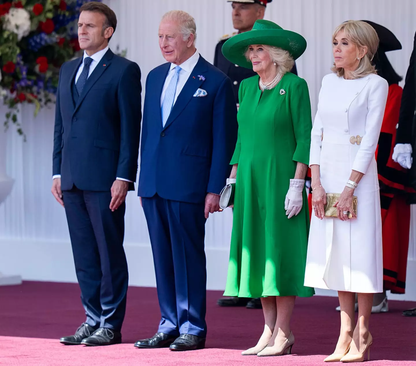 The British royals have rolled out the red carpet for Emmanuel Macron and his wife Brigitte (Mark Cuthbert/Getty Images)