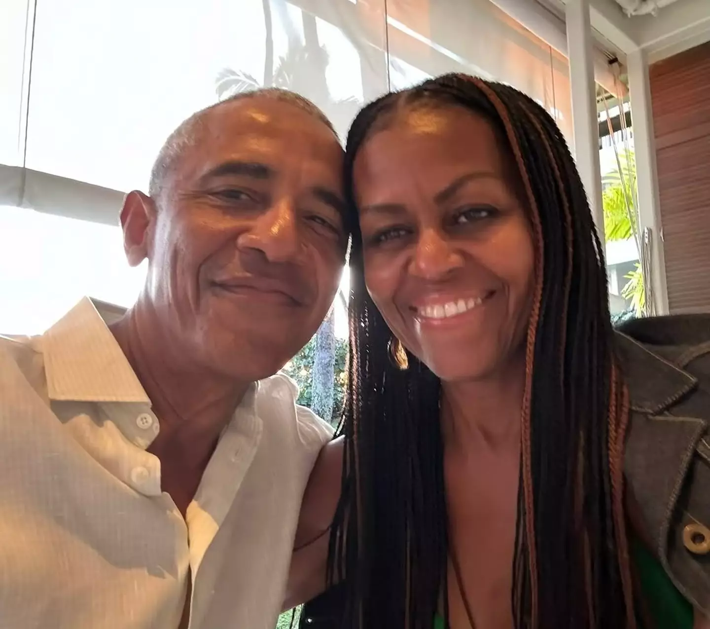 Michelle Obama with husband Barack (Instagram/@michelleobama)