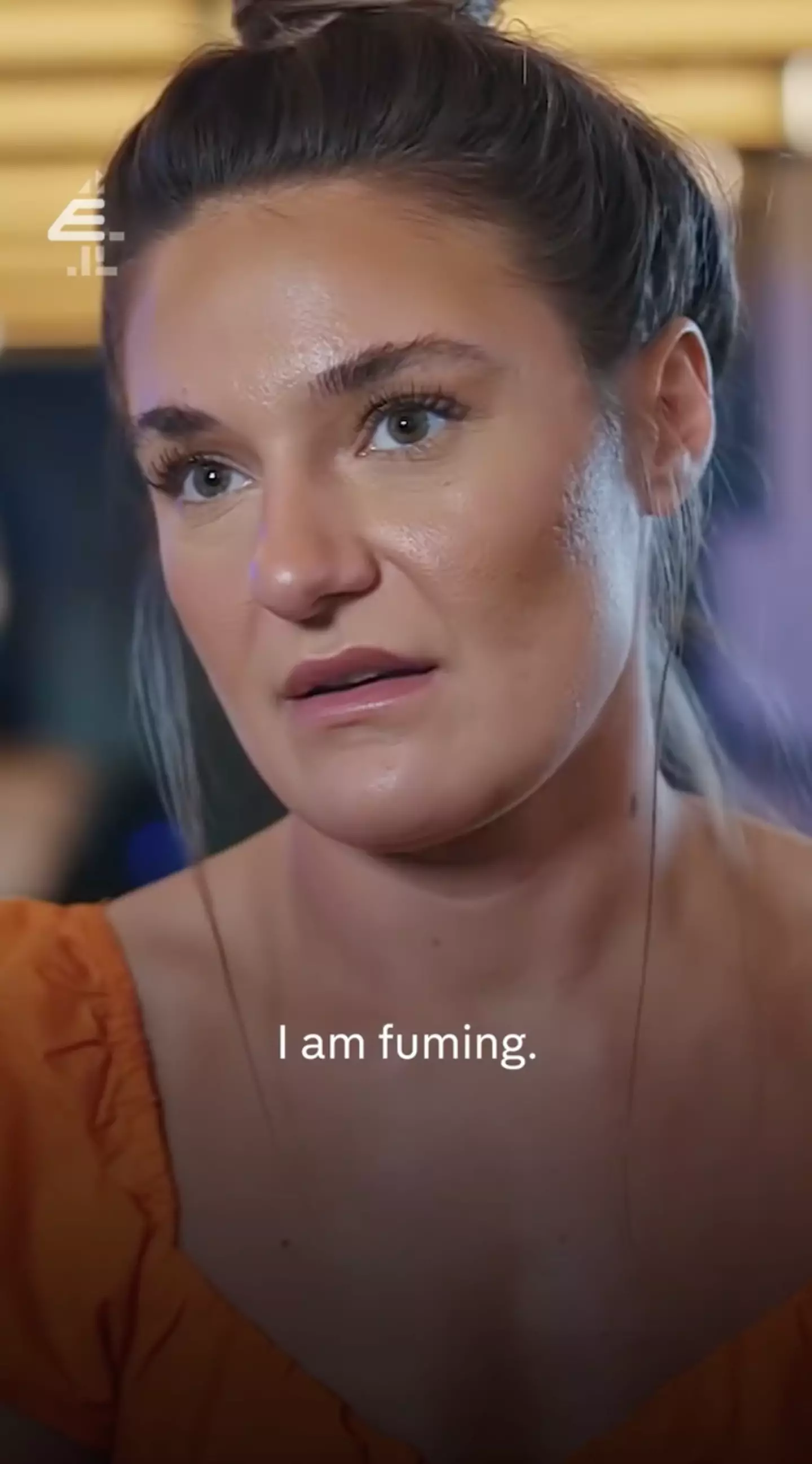 Kristina was 'fuming' at being compared to one of Kieran's exes once again (Channel 4)