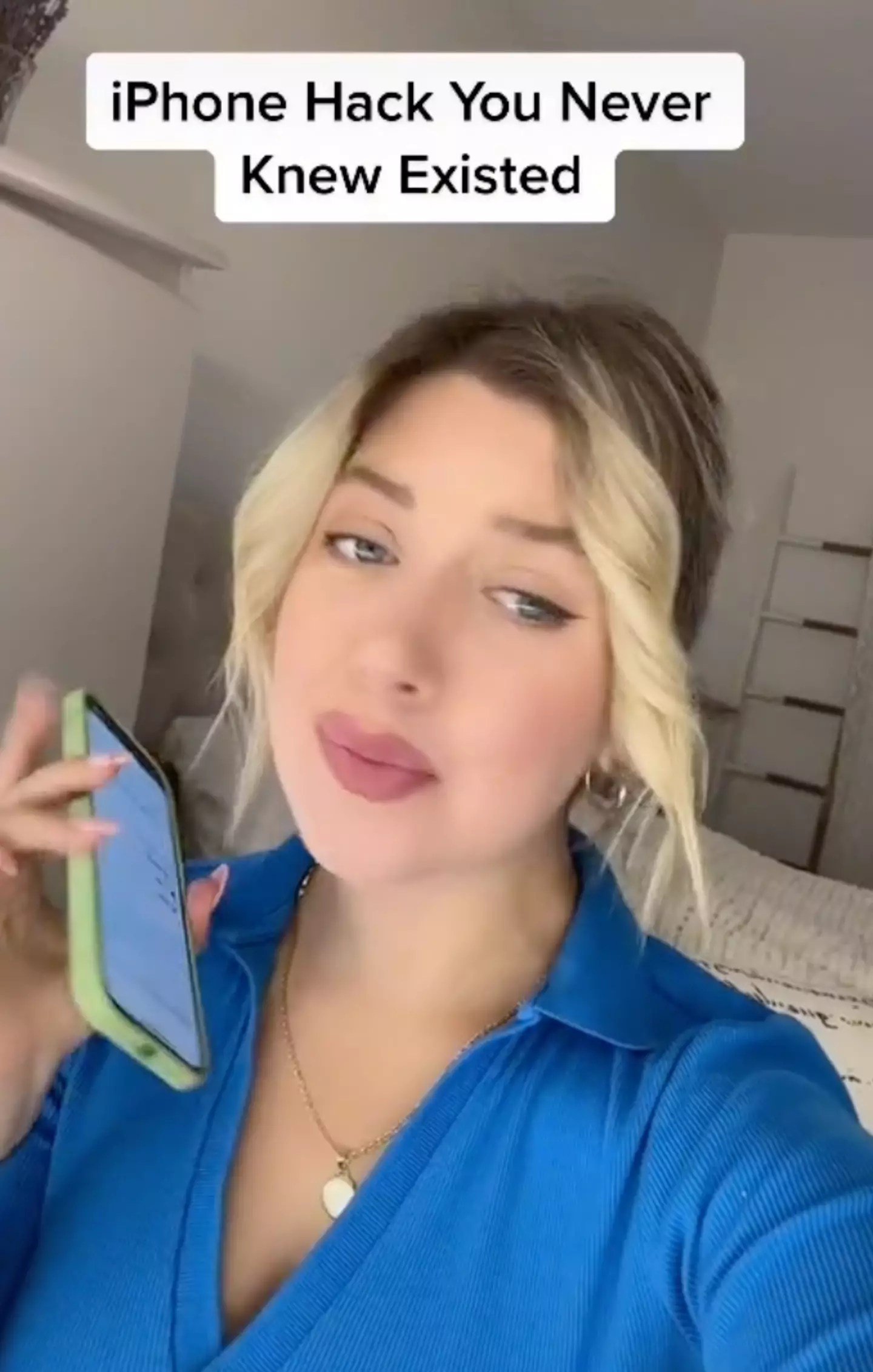 The woman took to TikTok to share the trick (