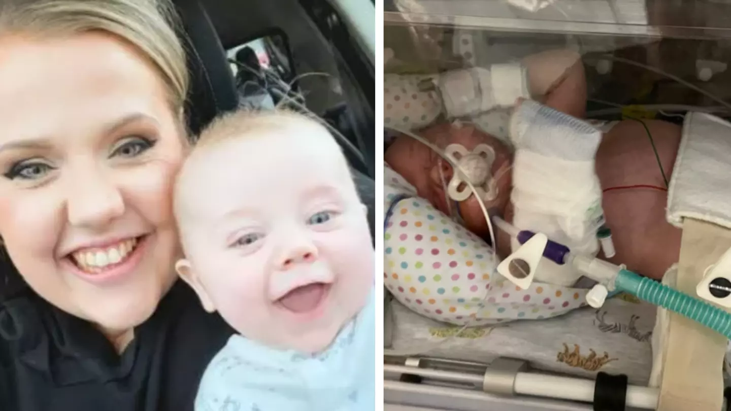 Mum issues warning after baby left fighting for life after noticing change in his sleeping pattern
