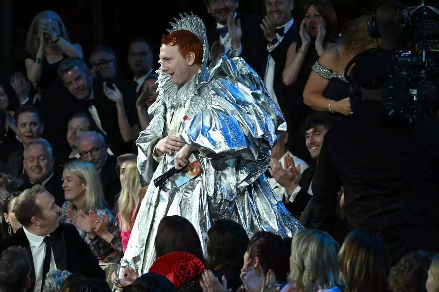 The comedian thanked Anne Boleyn in his acceptance speech. (Stuart Wilson/BAFTA/Getty Images for BAFTA)