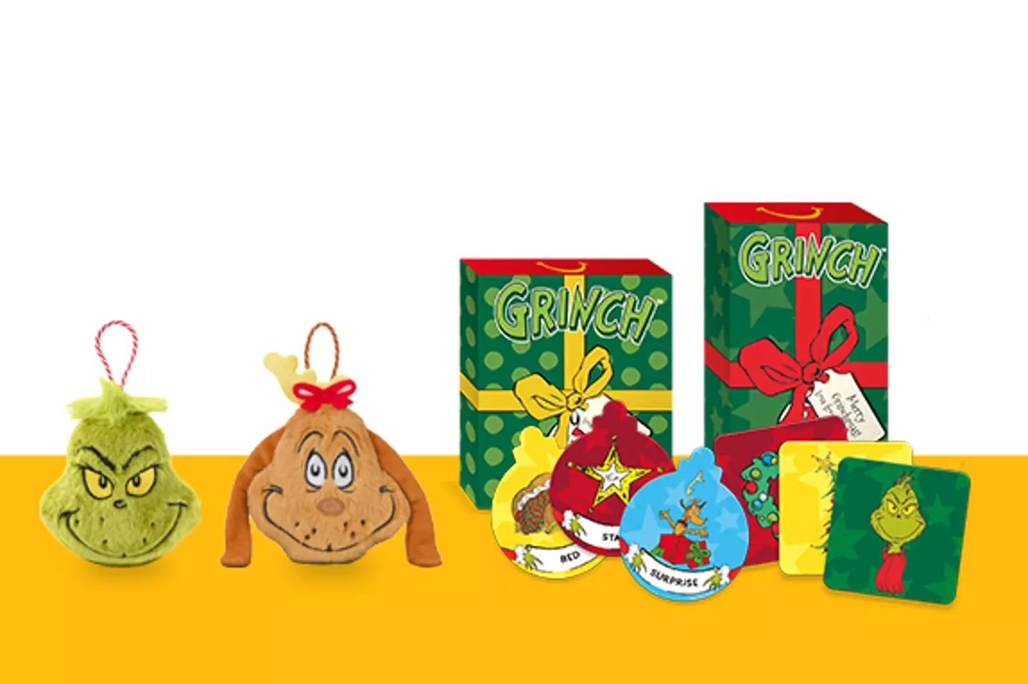 There are eight toys to collect in the boxes (McDonald's)